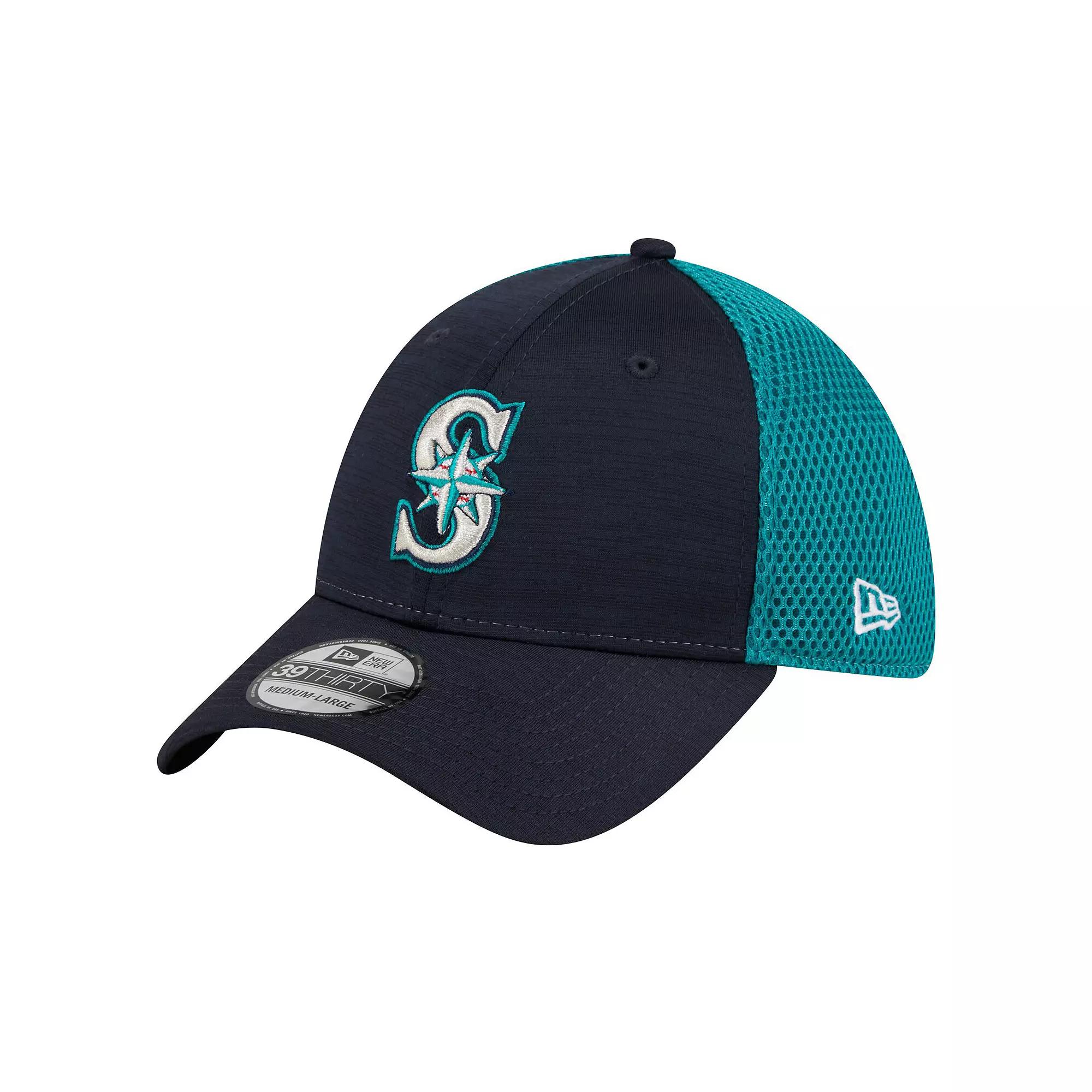 Men's New Era Navy Seattle Mariners Neo 39THIRTY Flex Hat, Size: Small/Medium, Blue Product Image