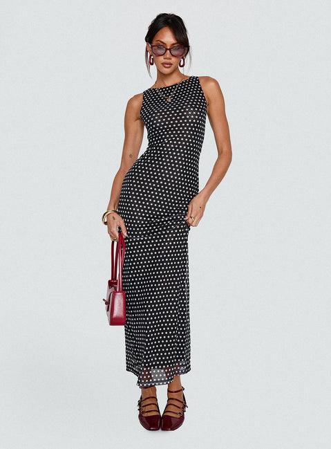 Top Of Mind Maxi Dress Black Product Image