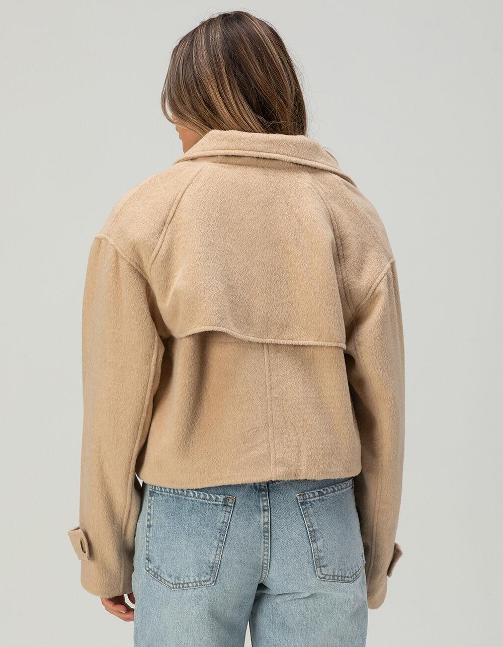 RSQ Womens Trench Coat - TAN Product Image