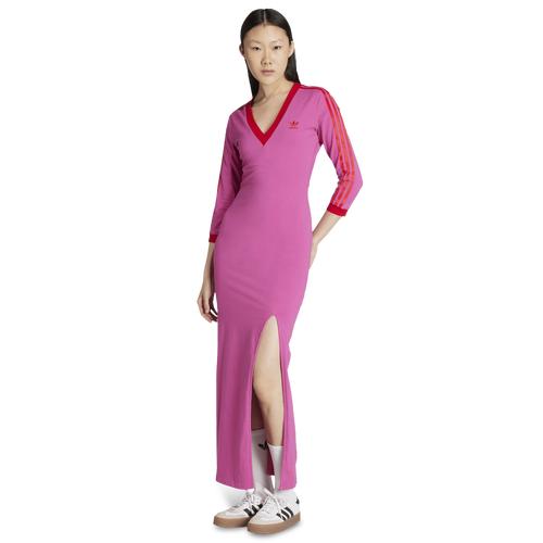 adidas Originals Womens adidas Originals Maxi Dress - Womens Better Scarlet/Semi Lucid Fuchsia Product Image