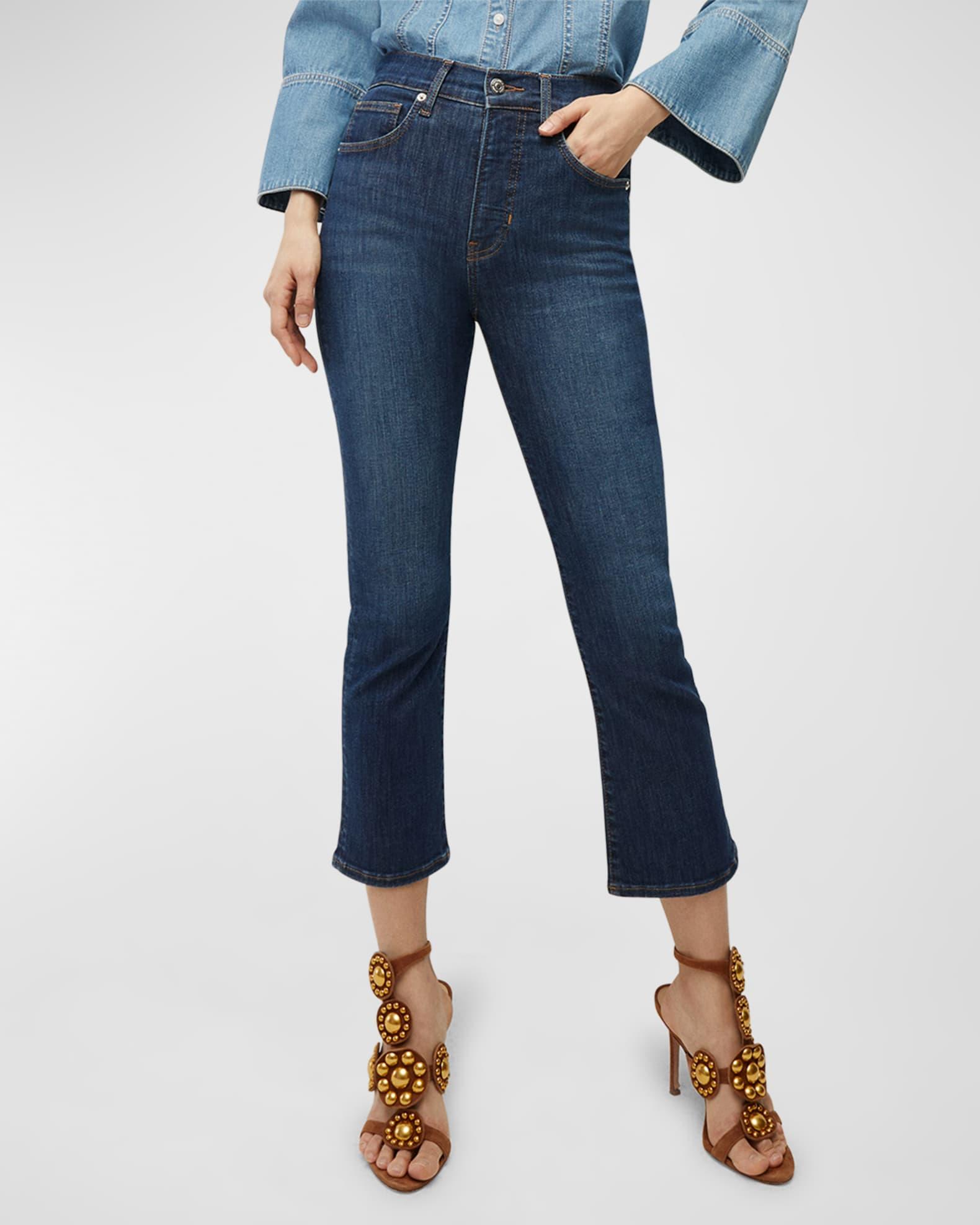 Carly Kick Flare Ankle Jeans Product Image