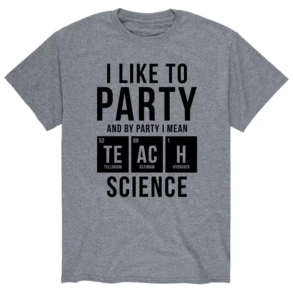Men's I Like To Party Teach Science Tee,  Product Image