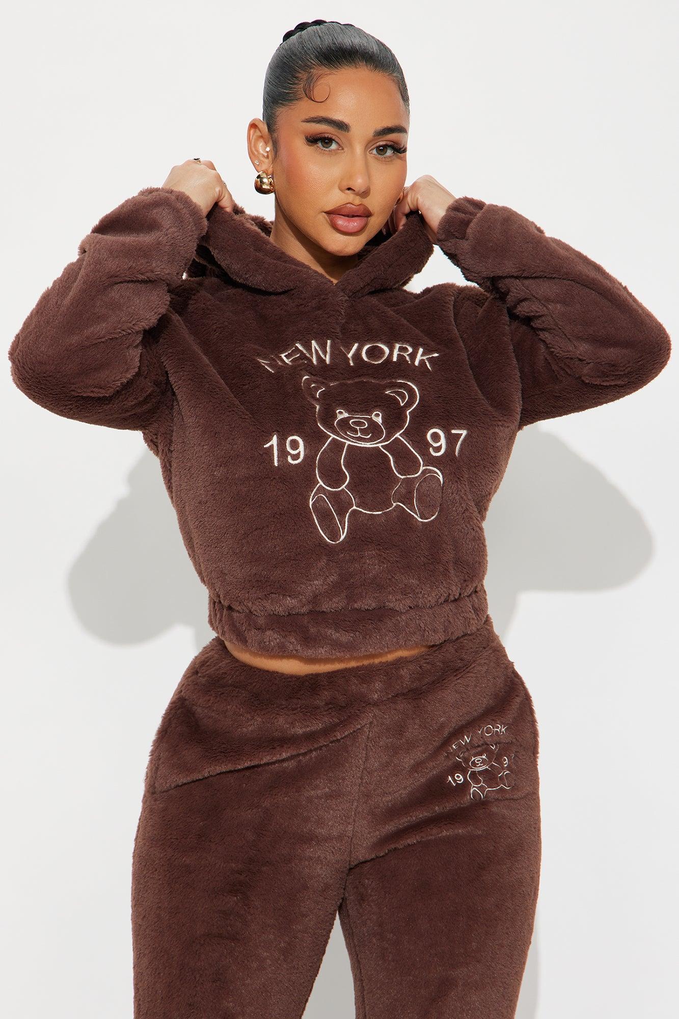 Beary In Love Jogger Set - Brown Product Image