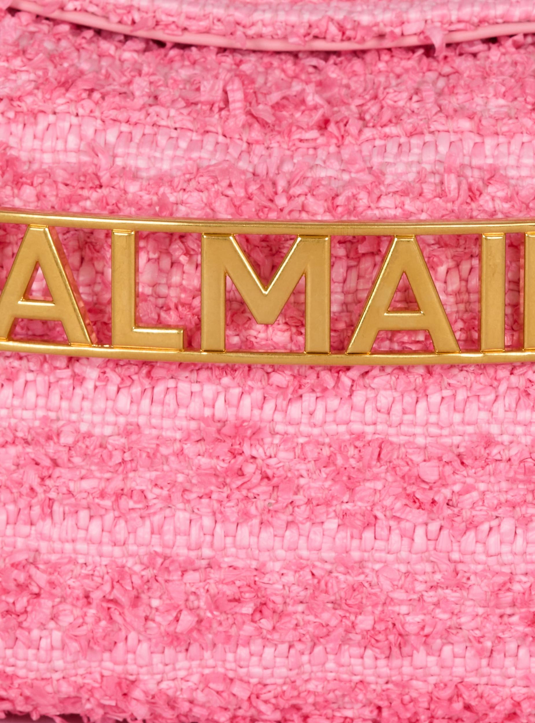 1945 Soft clutch bag in tweed-effect raffia Product Image