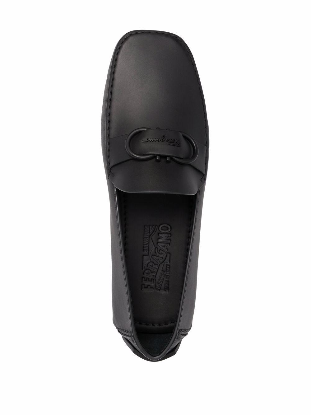 Gancini leather loafers Product Image