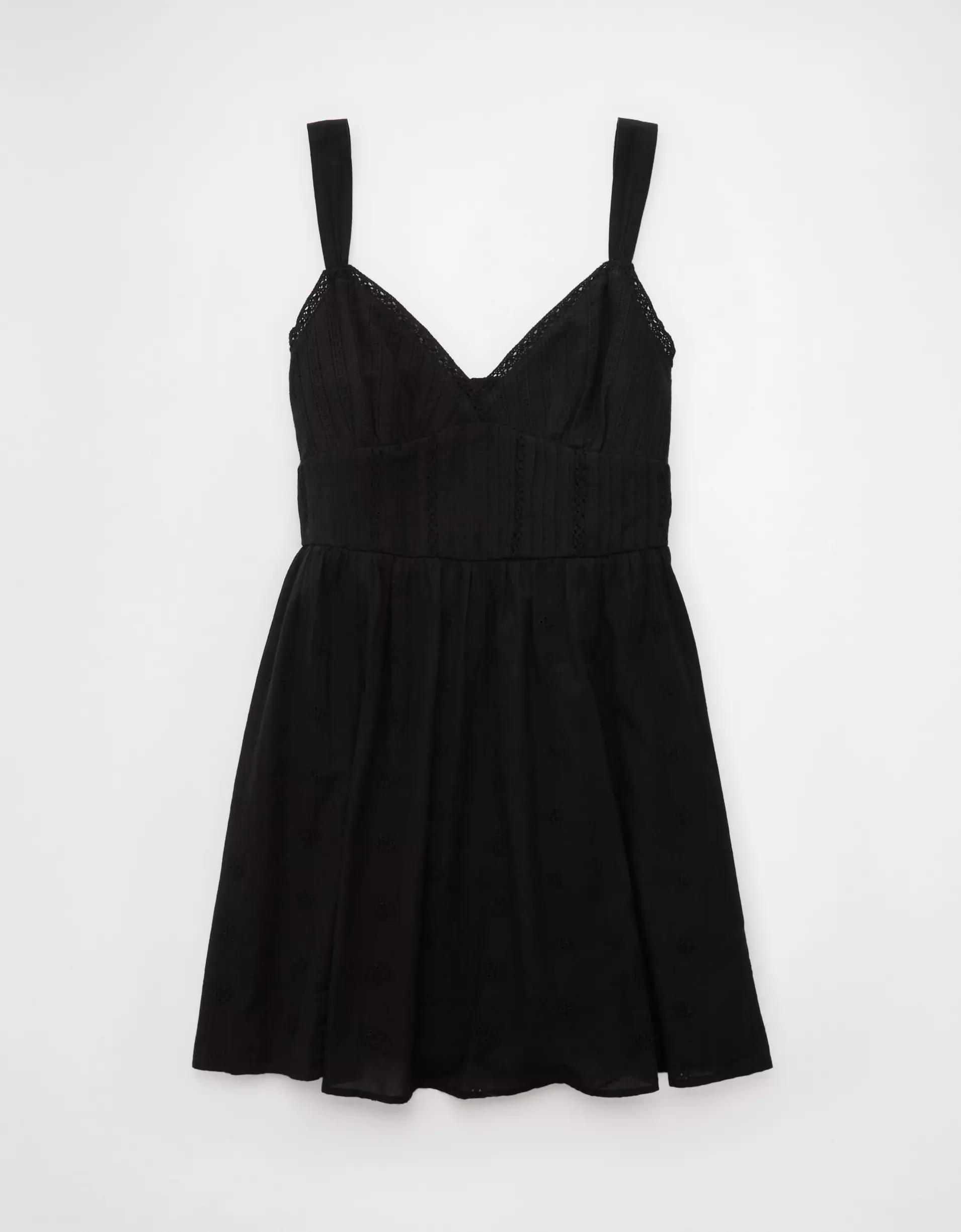 AE V-Neck Eyelet Mini Dress Product Image