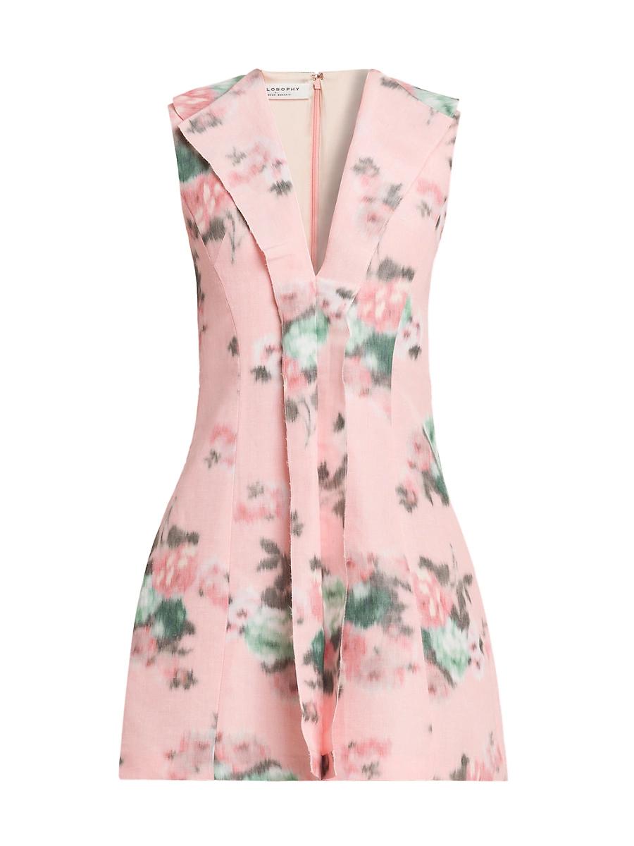 Womens Floreal Taffeta minidress Product Image