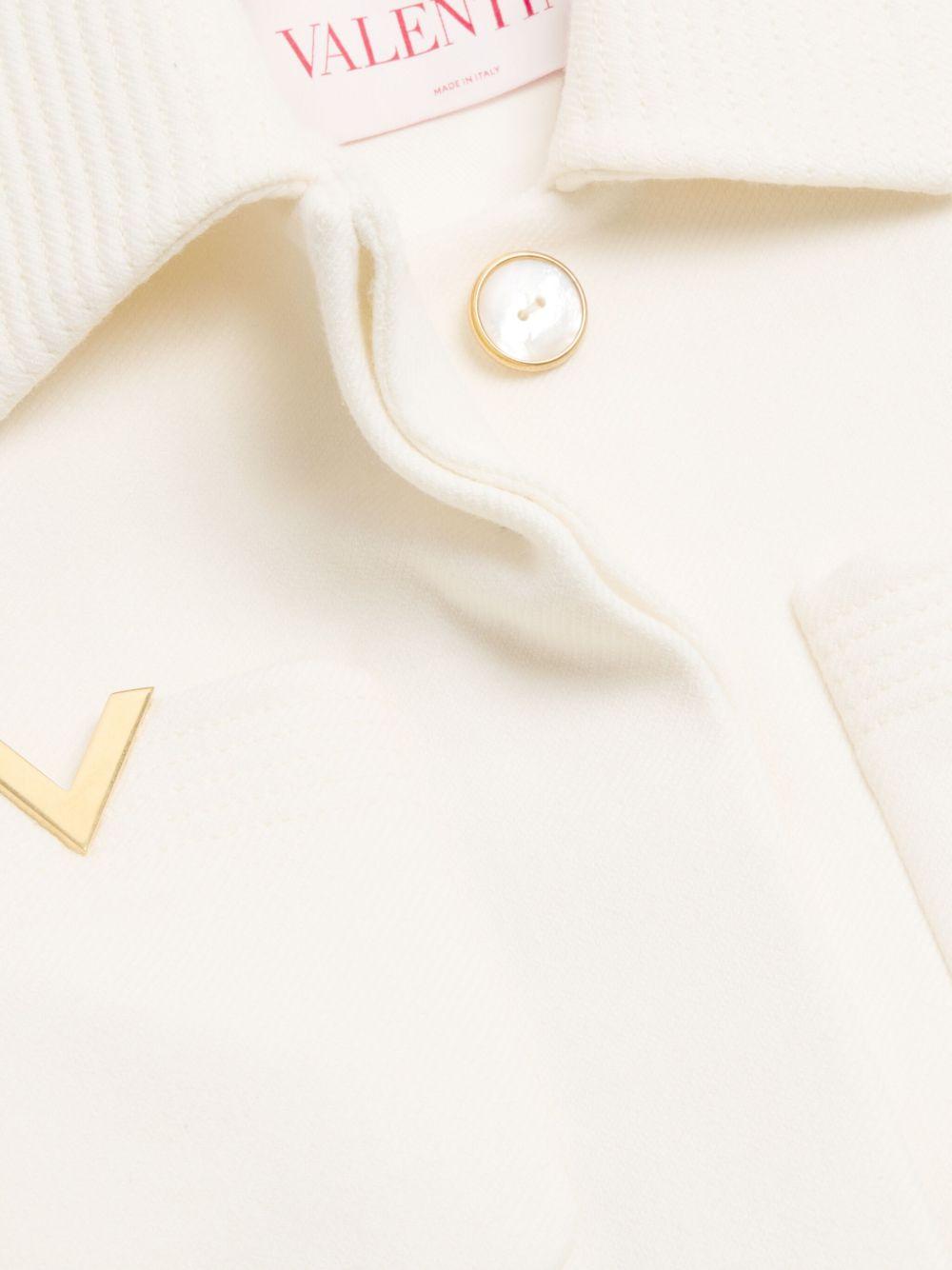 Drill double-breasted coat Product Image