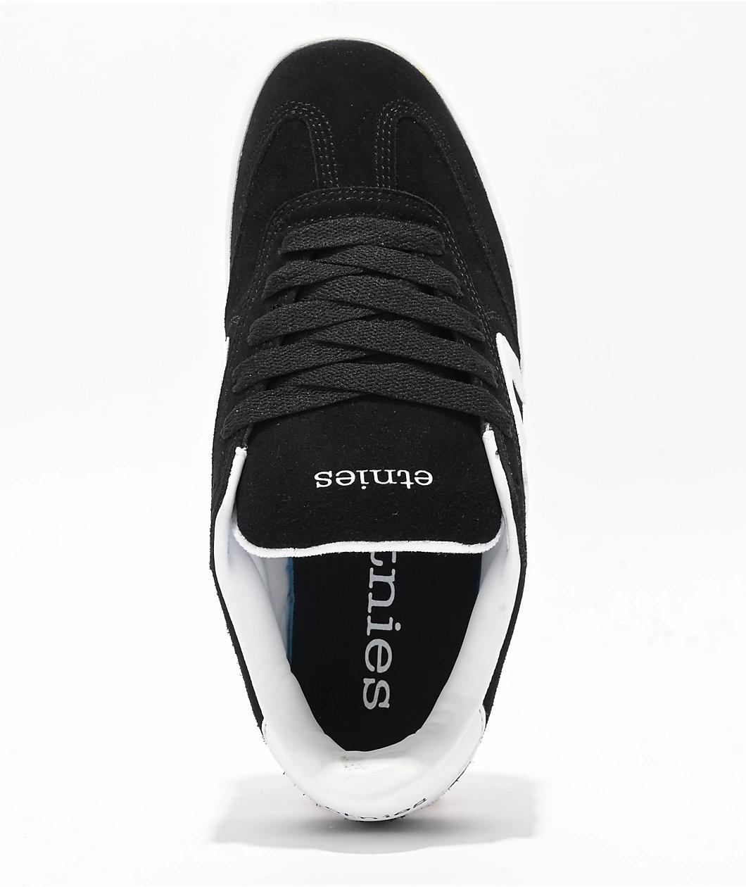 etnies Locut Black & White Skate Shoes Product Image
