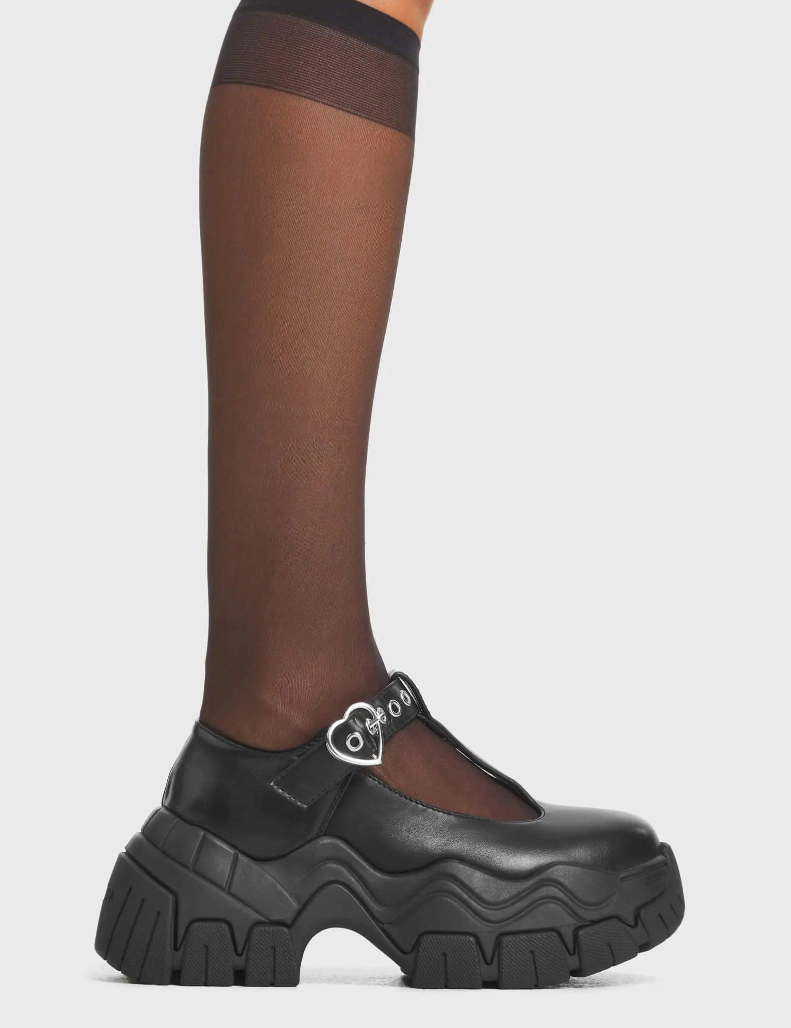 Hot Totty Chunky Platform Mary Jane Shoes Product Image