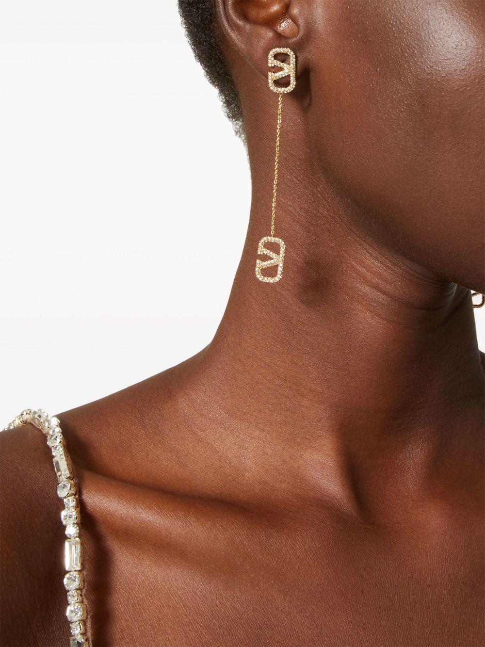 VLogo Signature drop earrings Product Image