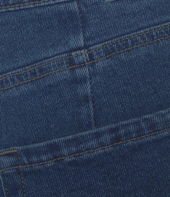 Prosperity Denim Mid Rise Frayed Hem Barrel Jeans Product Image