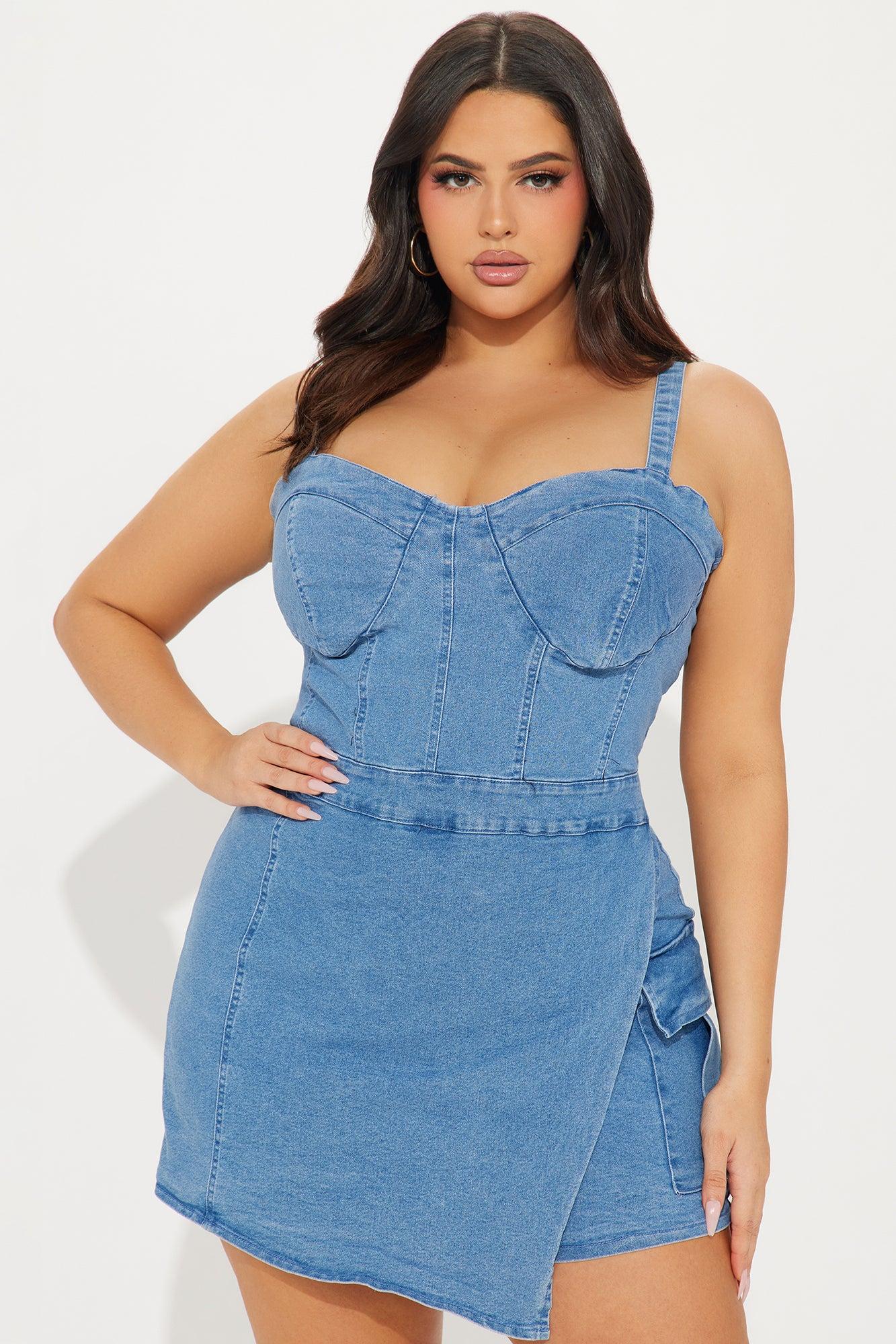 Michelle Denim Romper - Light Wash Product Image