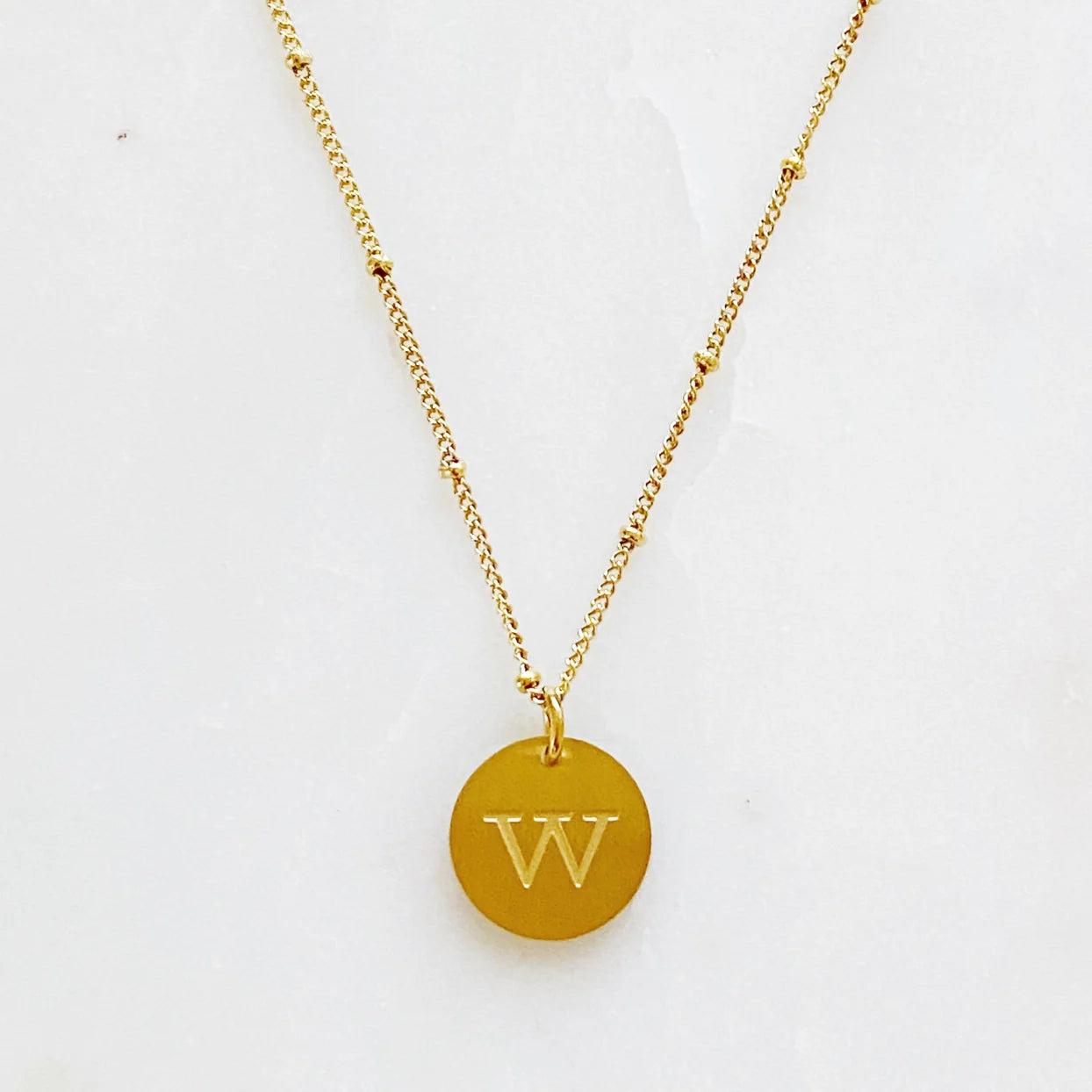 Round Initial Necklace Product Image