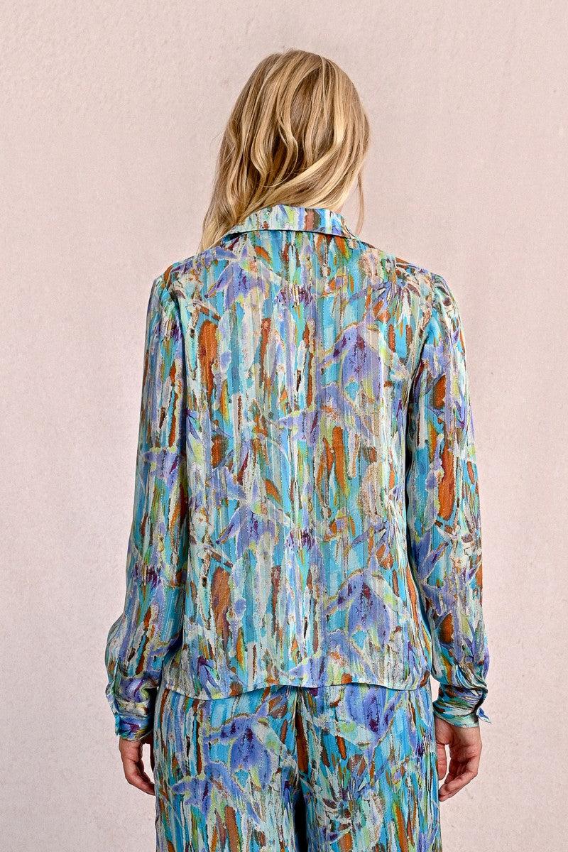 PRINTED SHIRT BLOUSE Product Image