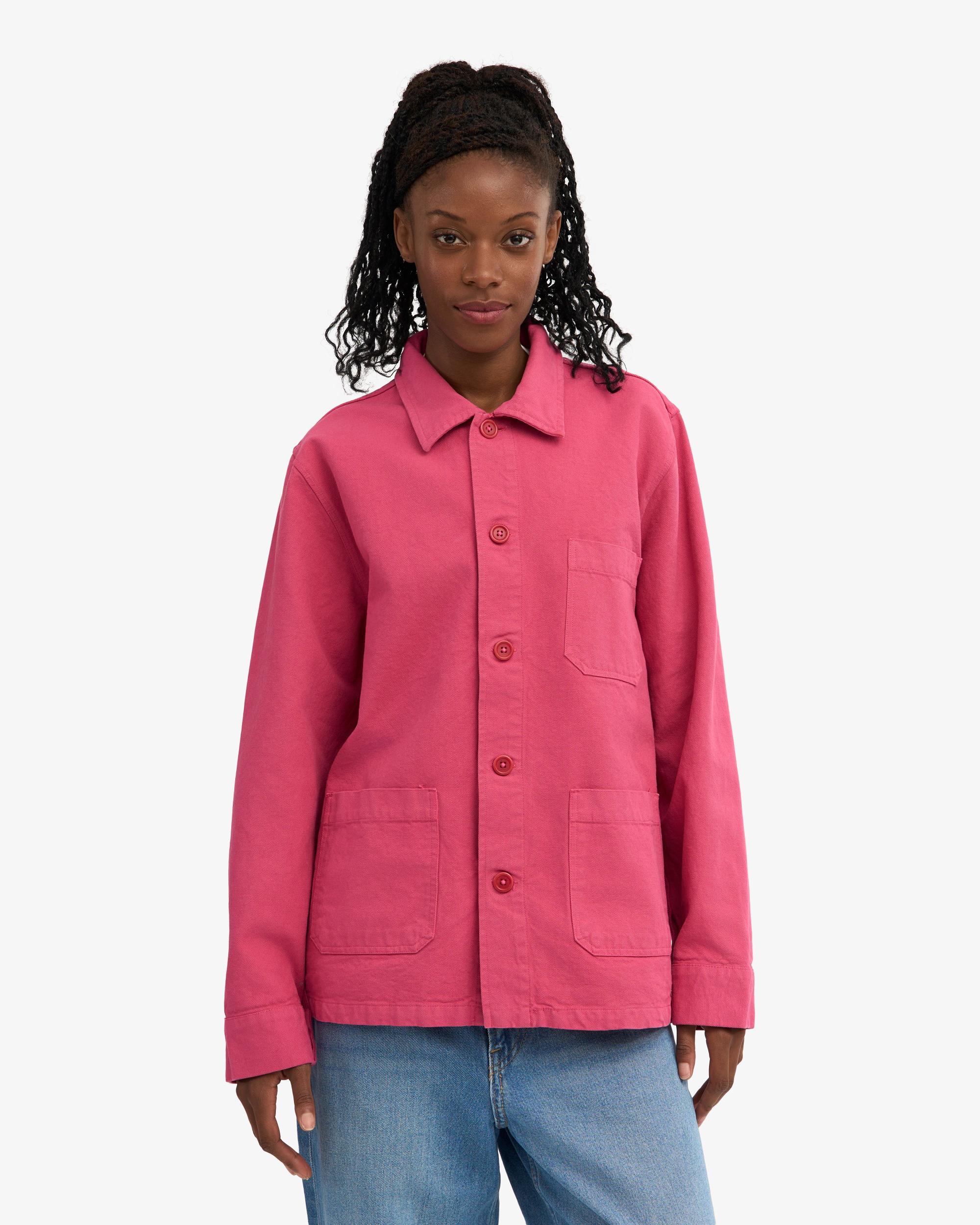 Organic Workwear Jacket - Oxblood Red Product Image