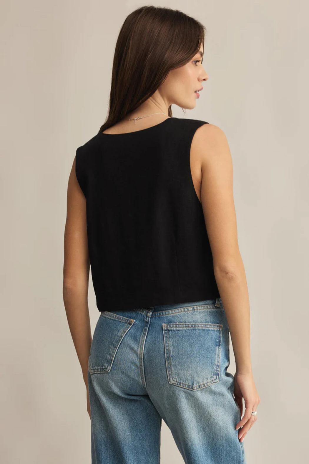 Marta Linen Vest Product Image