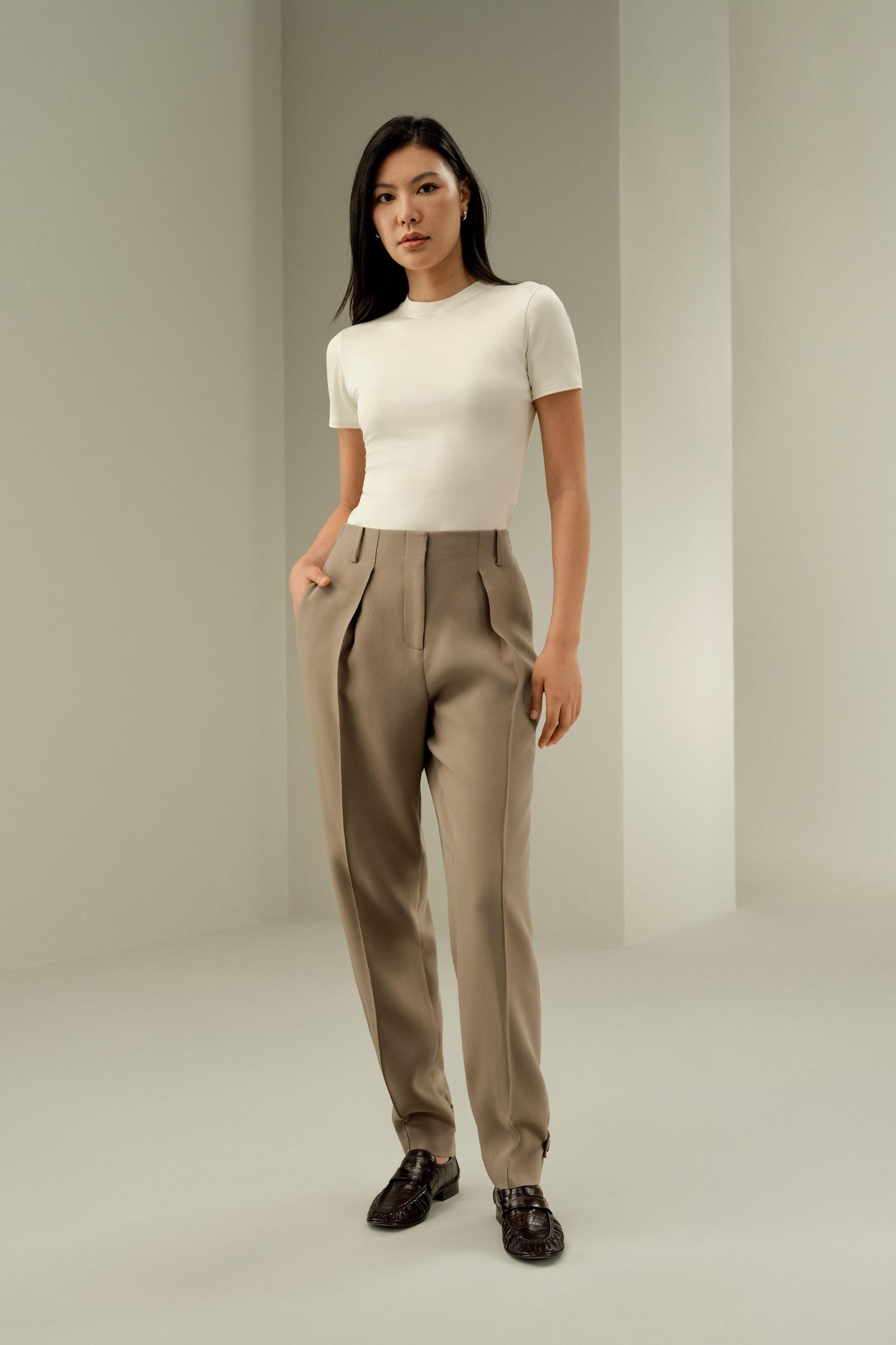 LILYSILK Wool Silk Blend Pants - for Women - Black Silk Wool - Chic and Cosy Wide Leg Pants 12 Product Image