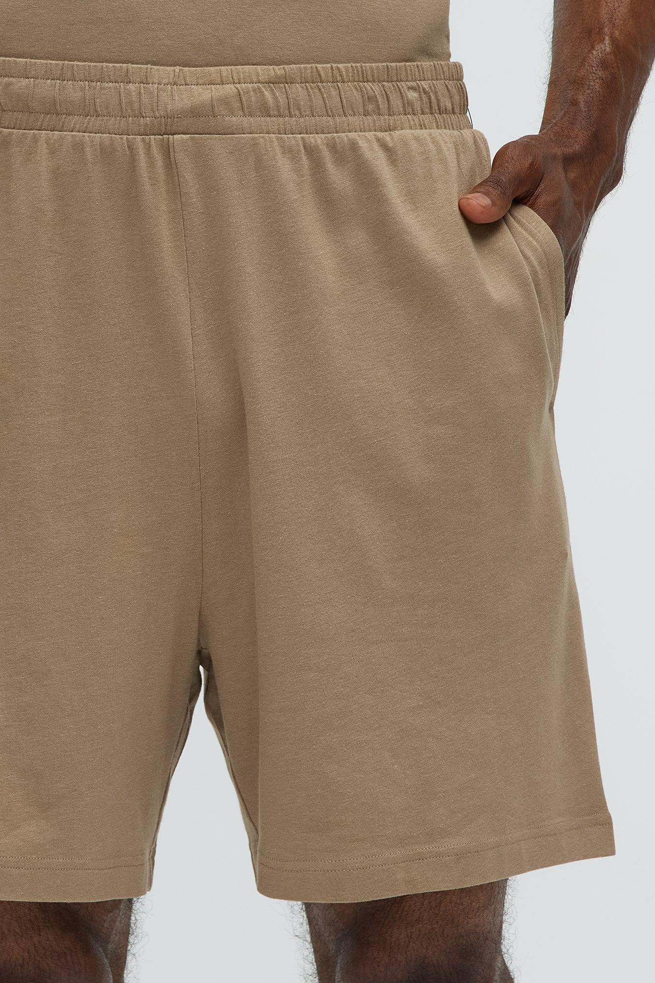 Essential Modal Lounge Shorts - Taupe Male Product Image