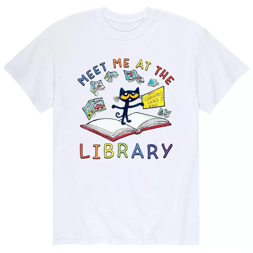 Men's Pete The Cat Meet At Library Tee,  Product Image