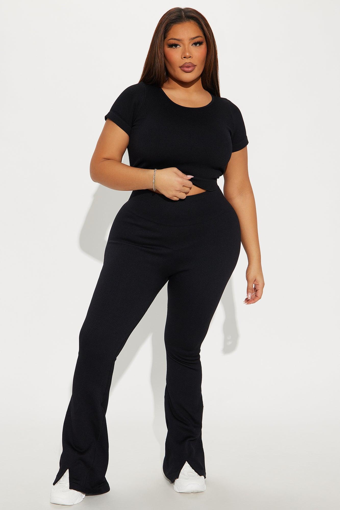 Breathe Through It Effortless Seamless Active Top - Black Product Image