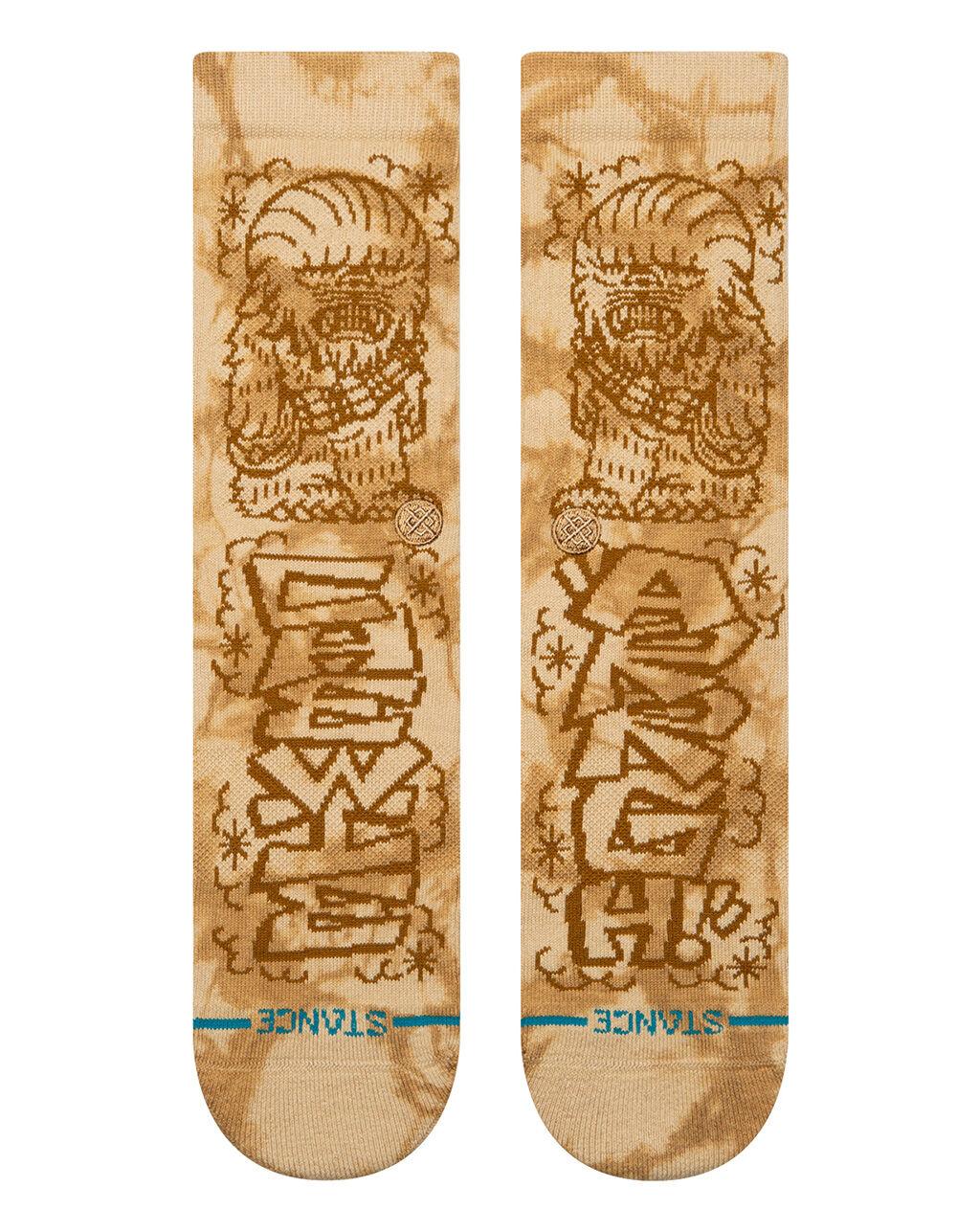 STANCE x Star Wars DJ Javier Chewie Mens Crew Socks - BROWN Product Image