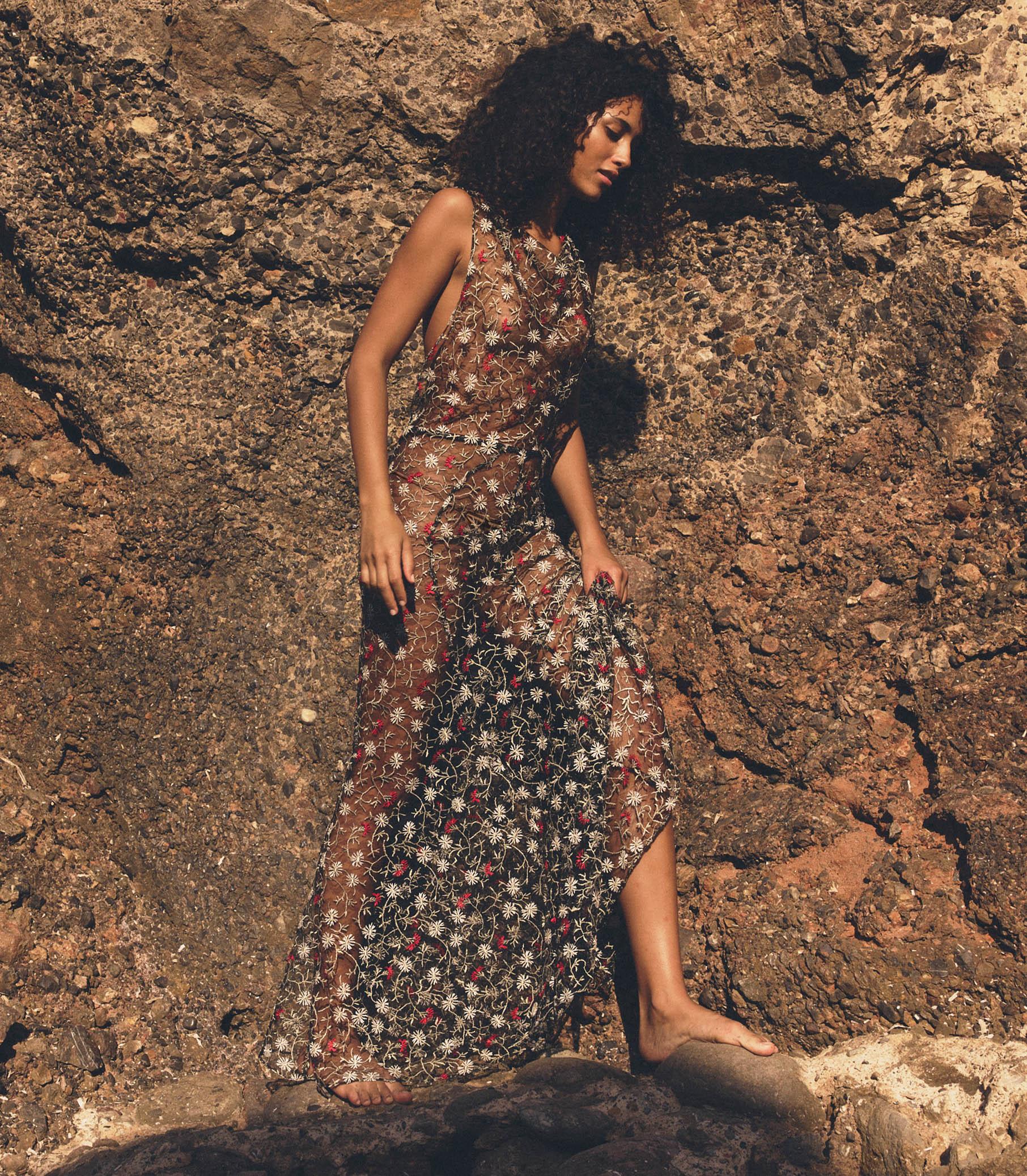 MIREILLE DRESS -- JARDIN DE MARGUERITES Product Image