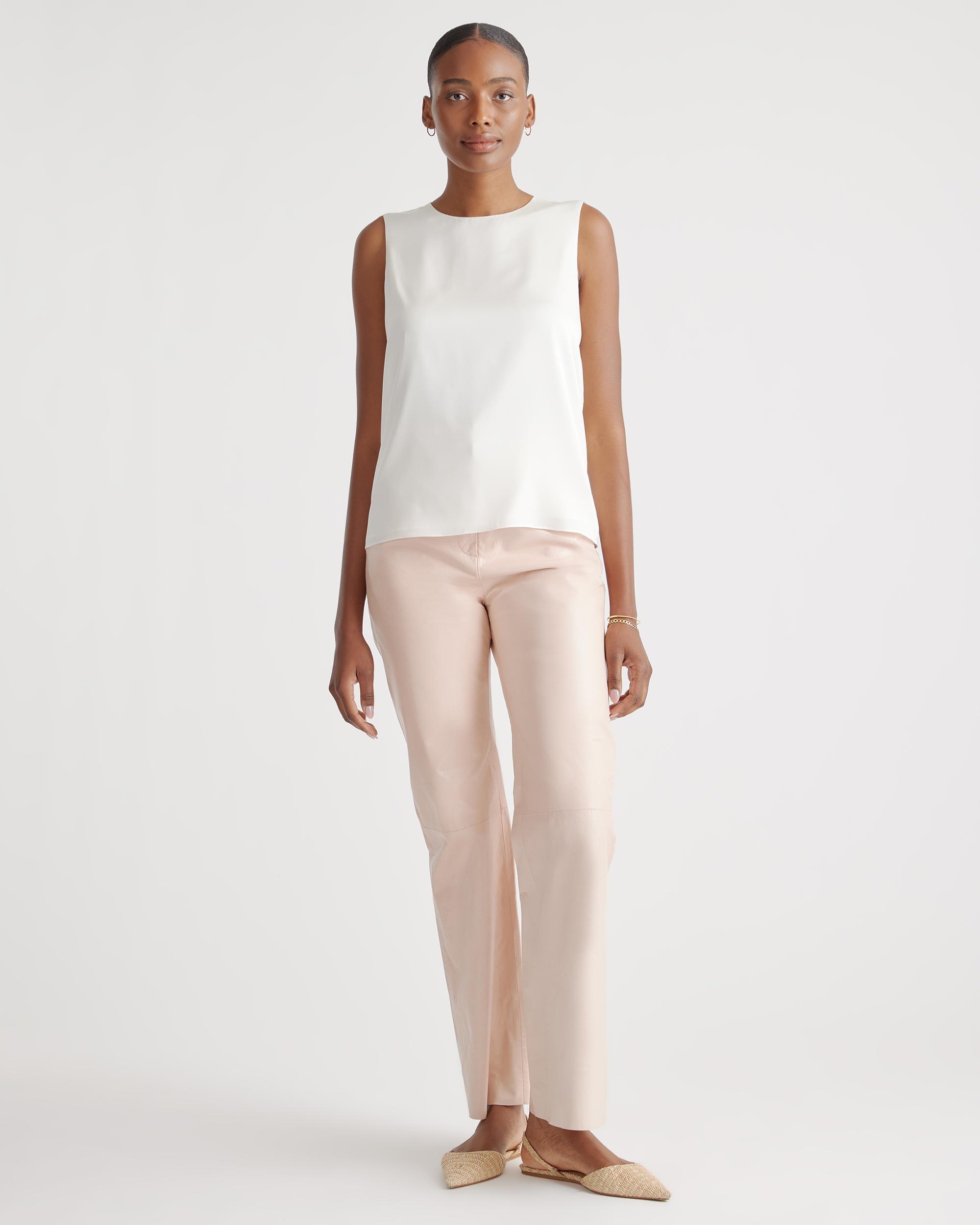 Quince | Women's Washable Stretch Silk Shell Tank Top Mulberry Silk Product Image