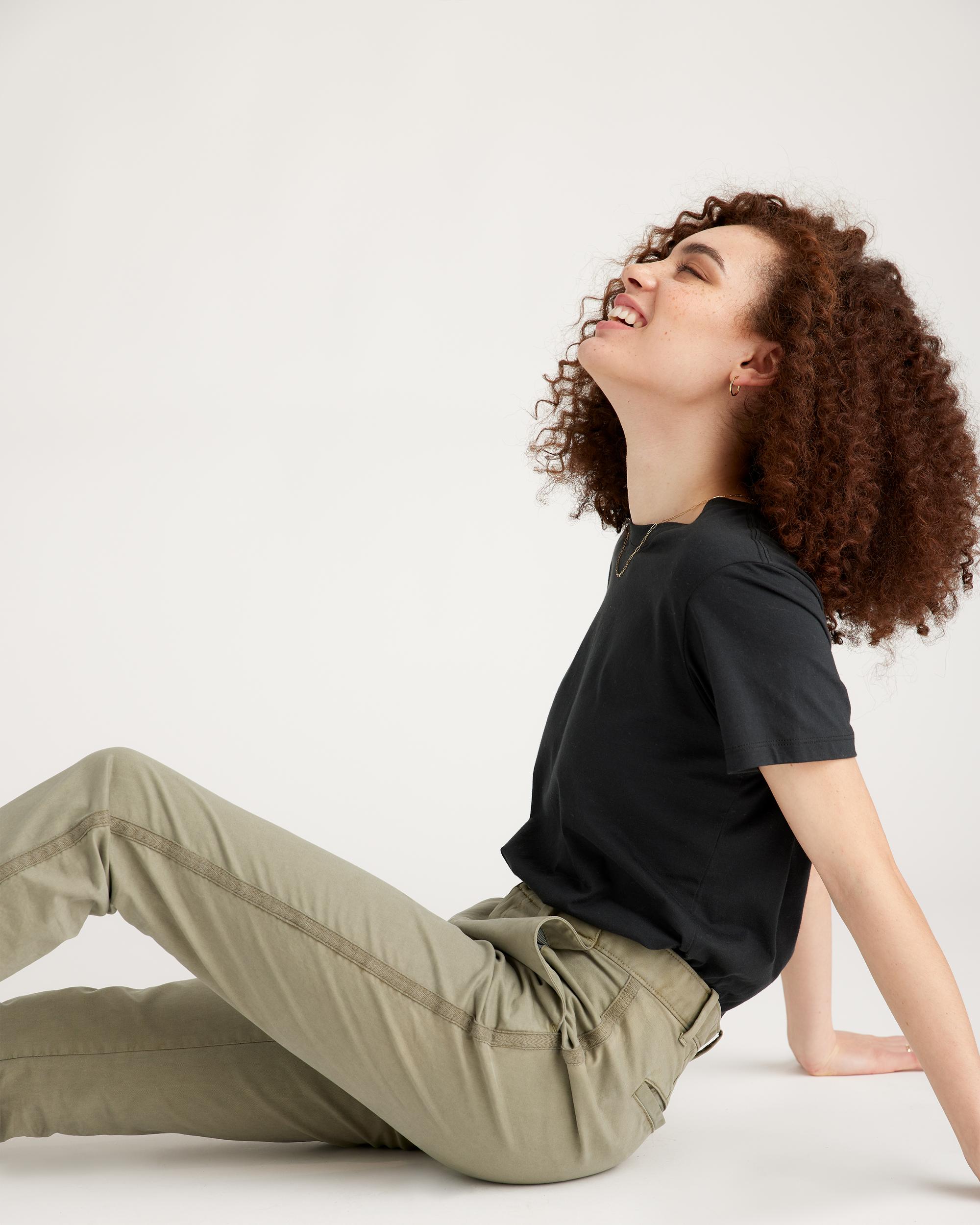 Quince | Women's Stretch Cotton Twill Girlfriend Chino Pants Product Image