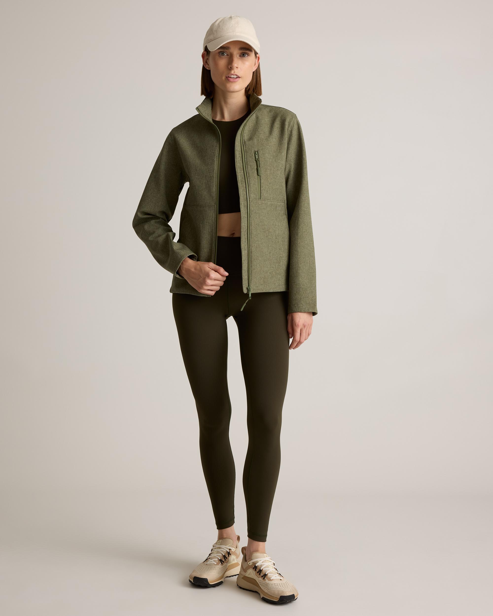 Quince | Women's Softshell Fleece-Lined Full-Zip Jacket Recycled Polyester Product Image
