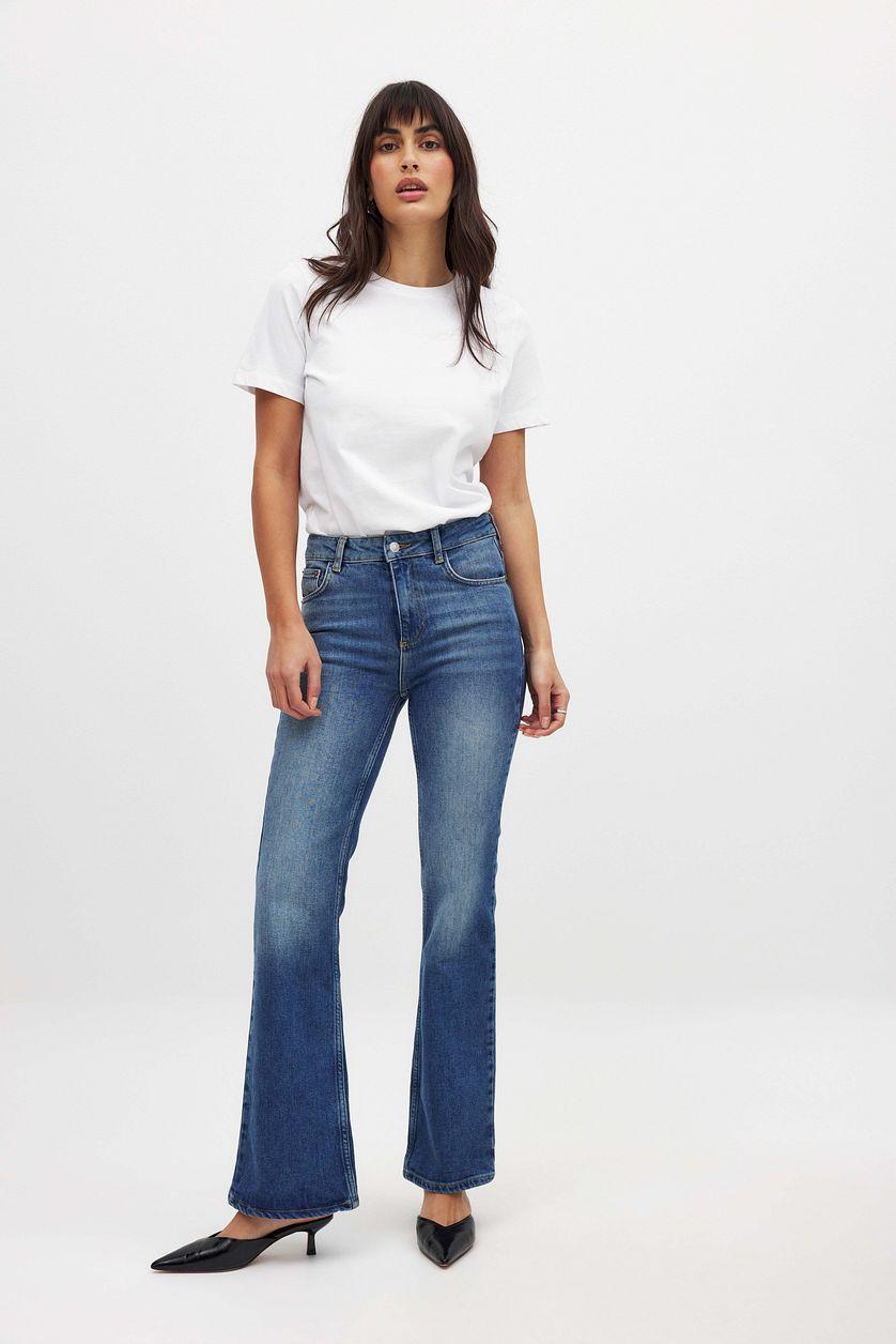 High Waist Flared Denim Product Image