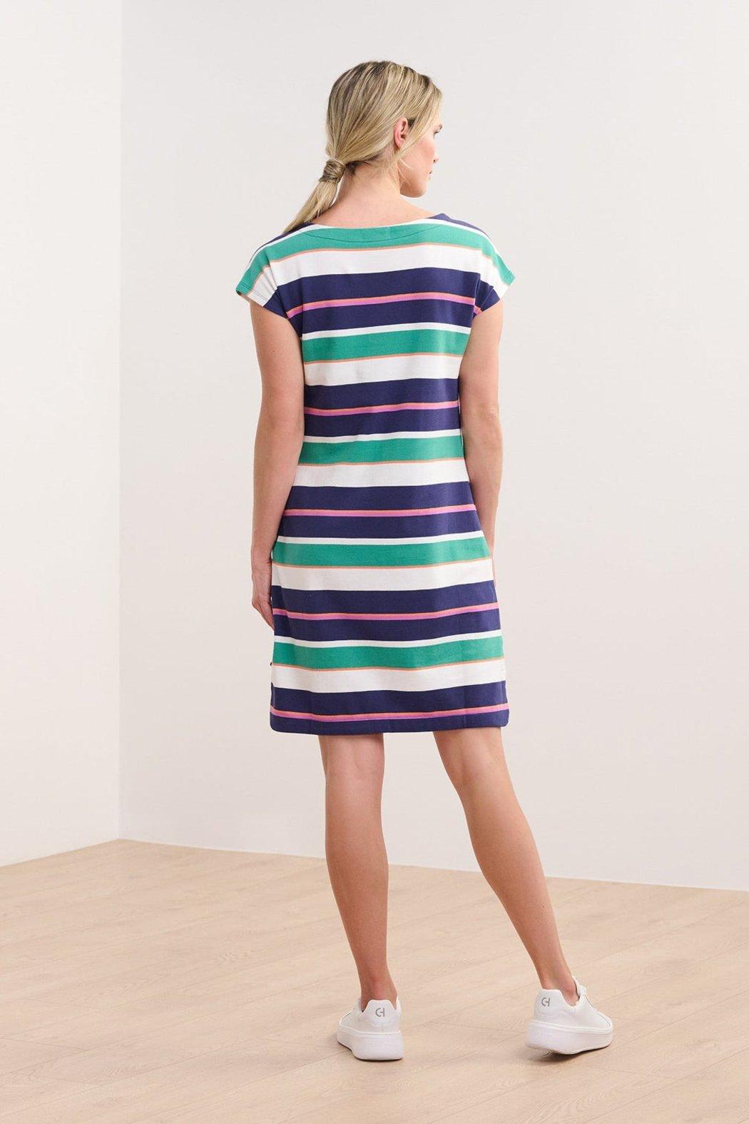 Capri Dress - SPRING SEA STRIPES Product Image