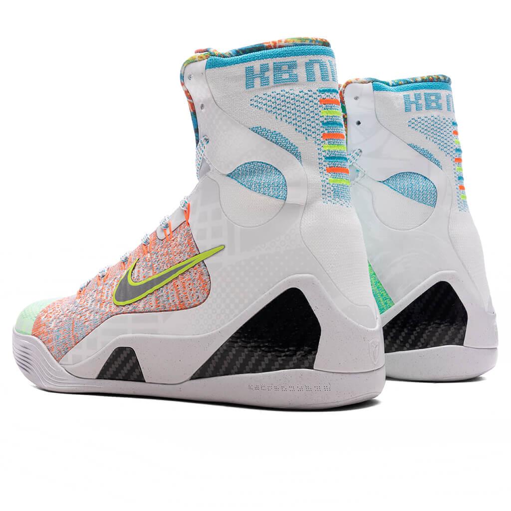 Kobe IX Elite High Protro 'What The Kobe?' - White/Reflective Silver/Chlorine Blue Male Product Image