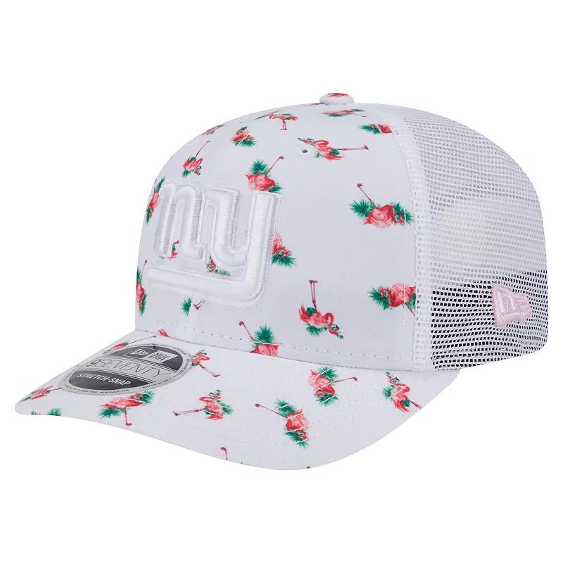 Men's New Era White New York Giants Adventure Flamingo Pattern 9SEVENTY Stretch-Snap Hat Product Image