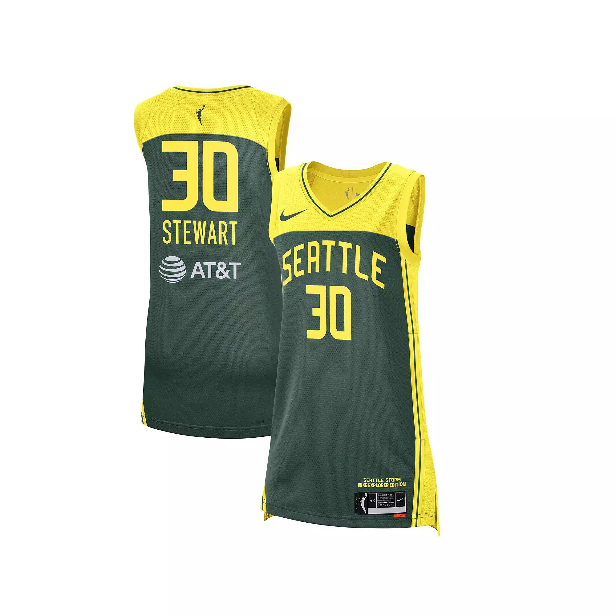 Women's Nike Breanna Stewart Green Seattle Storm 2021 Explorer Edition Victory Player Jersey, Size: Large, Stm Green Product Image