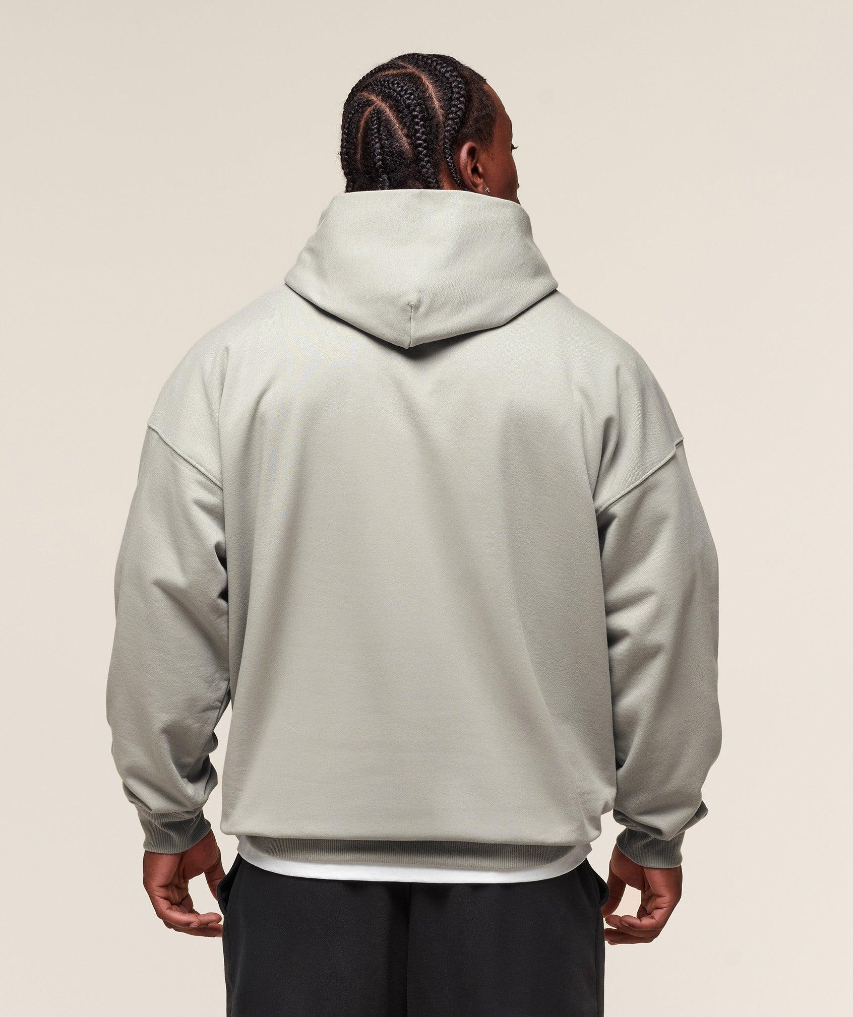 Gymshark Prayer Hands Hoodie - Stone Grey Male Product Image