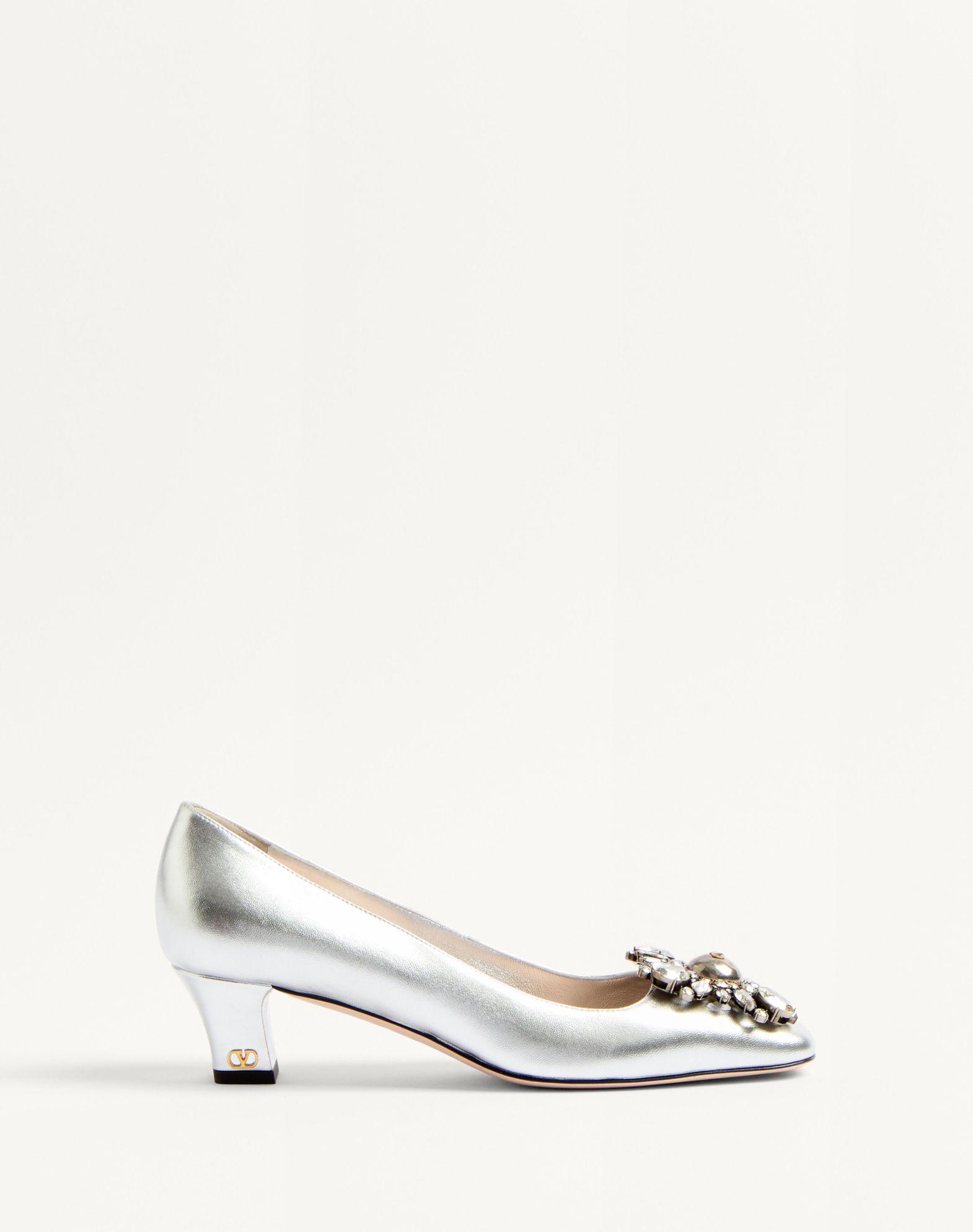 Preshoes Pumps In Laminated Nappa With 45Mm Crystals Product Image