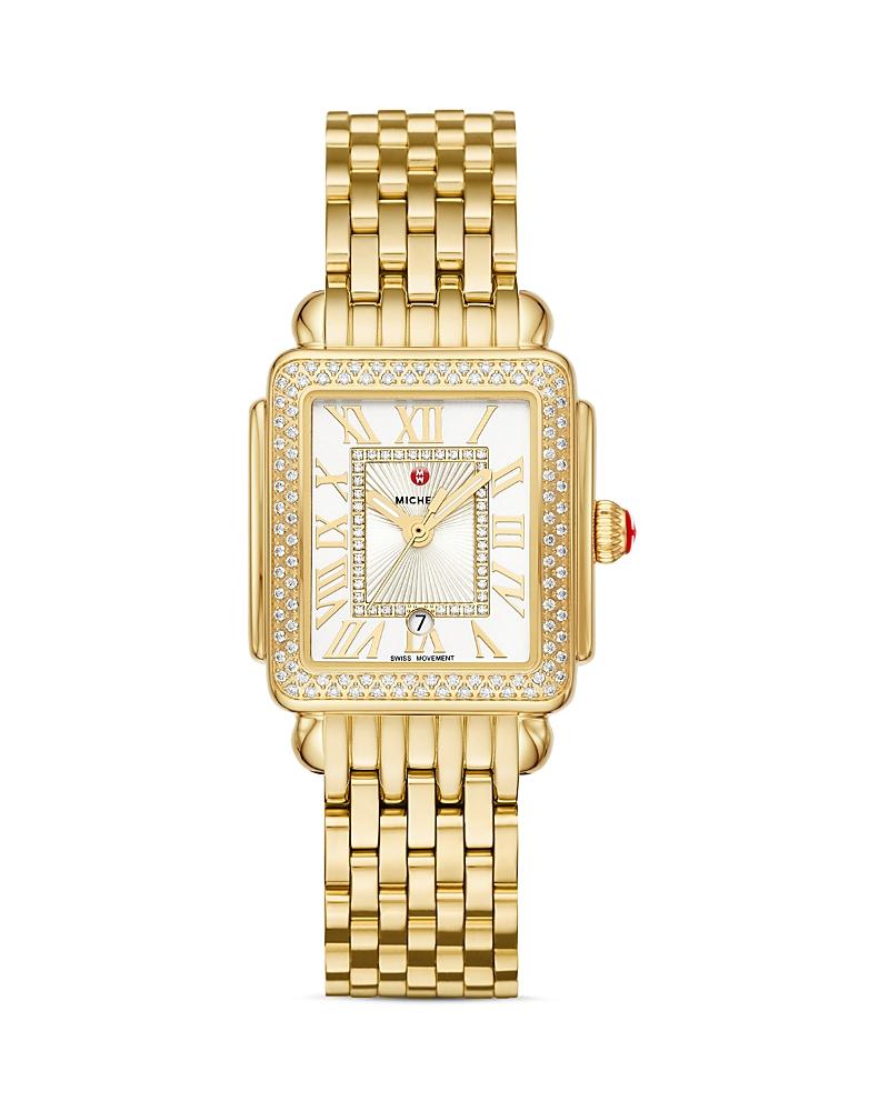 Womens Deco Madison Mid Stainless-Steel Diamond Bracelet Watch Product Image