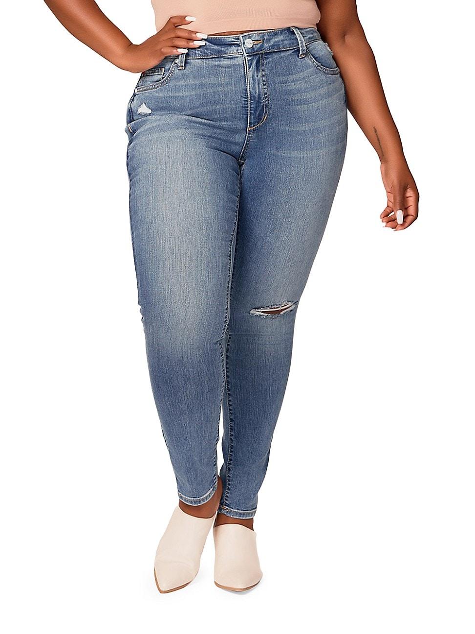 Womens Plus Sloane High-Rise Skinny Jeans Product Image