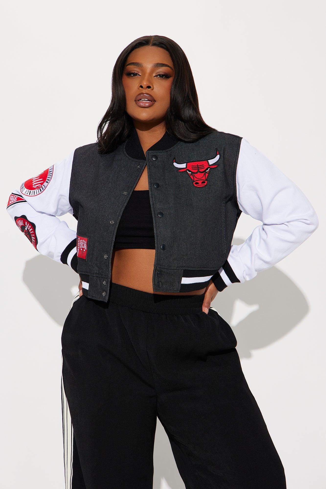 Bulls Home Game Jacket - Black Wash Female Product Image