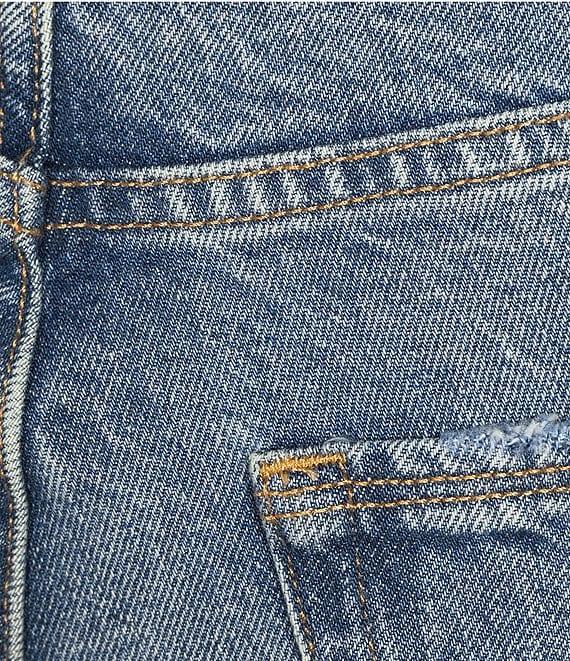 Good American Plus Good Classic Mid-Rise Slim Straight Jeans Product Image