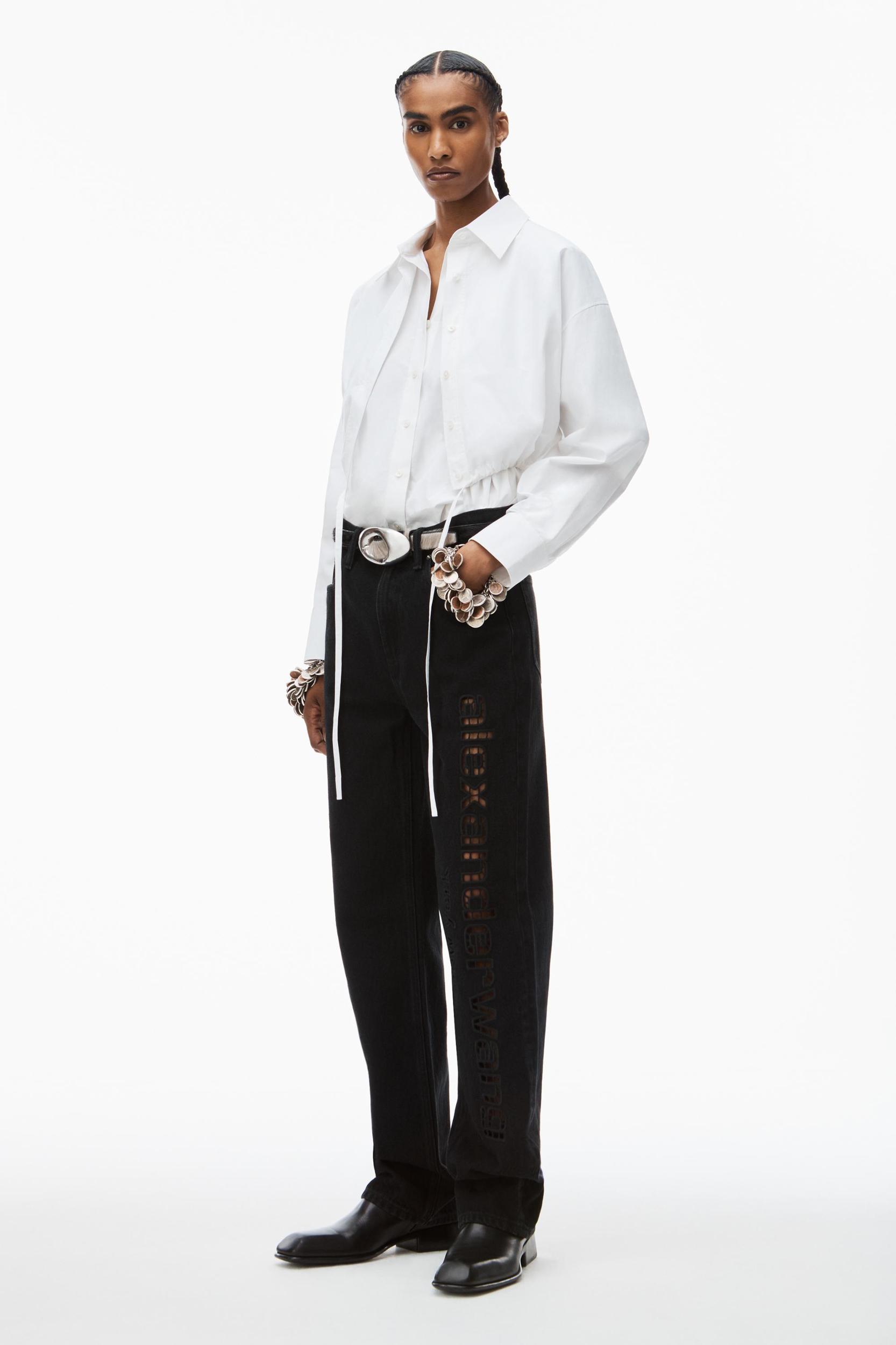 Ez Cut-out Logo Jeans Product Image