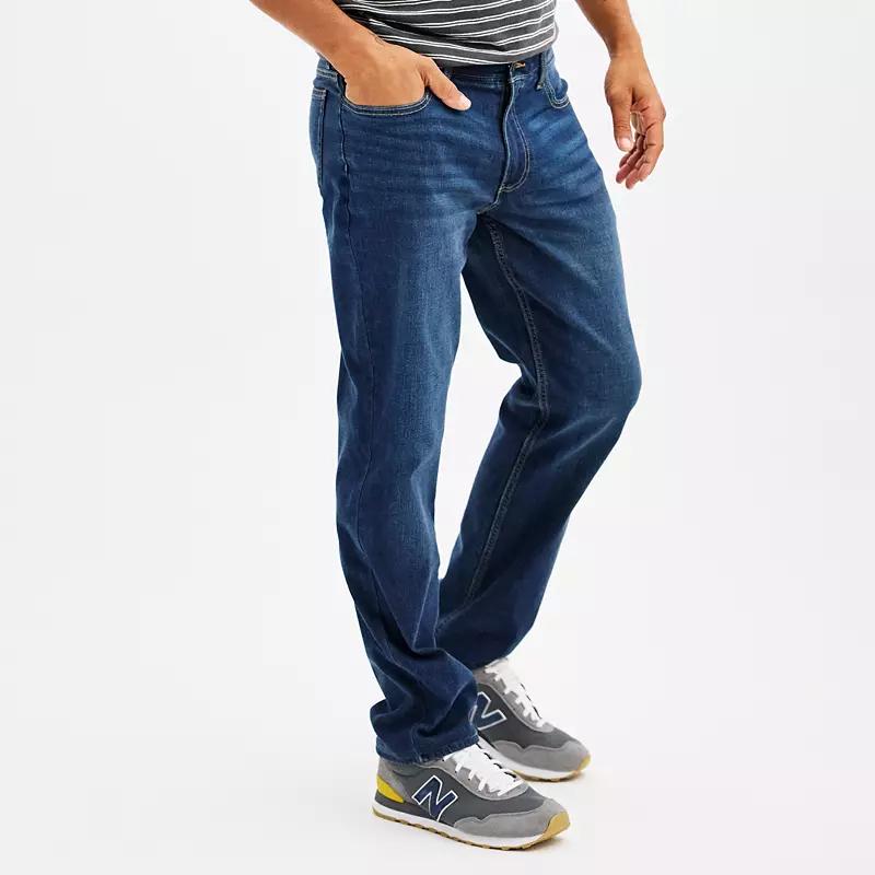 Men's Sonoma Goods For Life® Straight-Fit Flexwear Jean, Size: 34X34, Rinse Blue Product Image