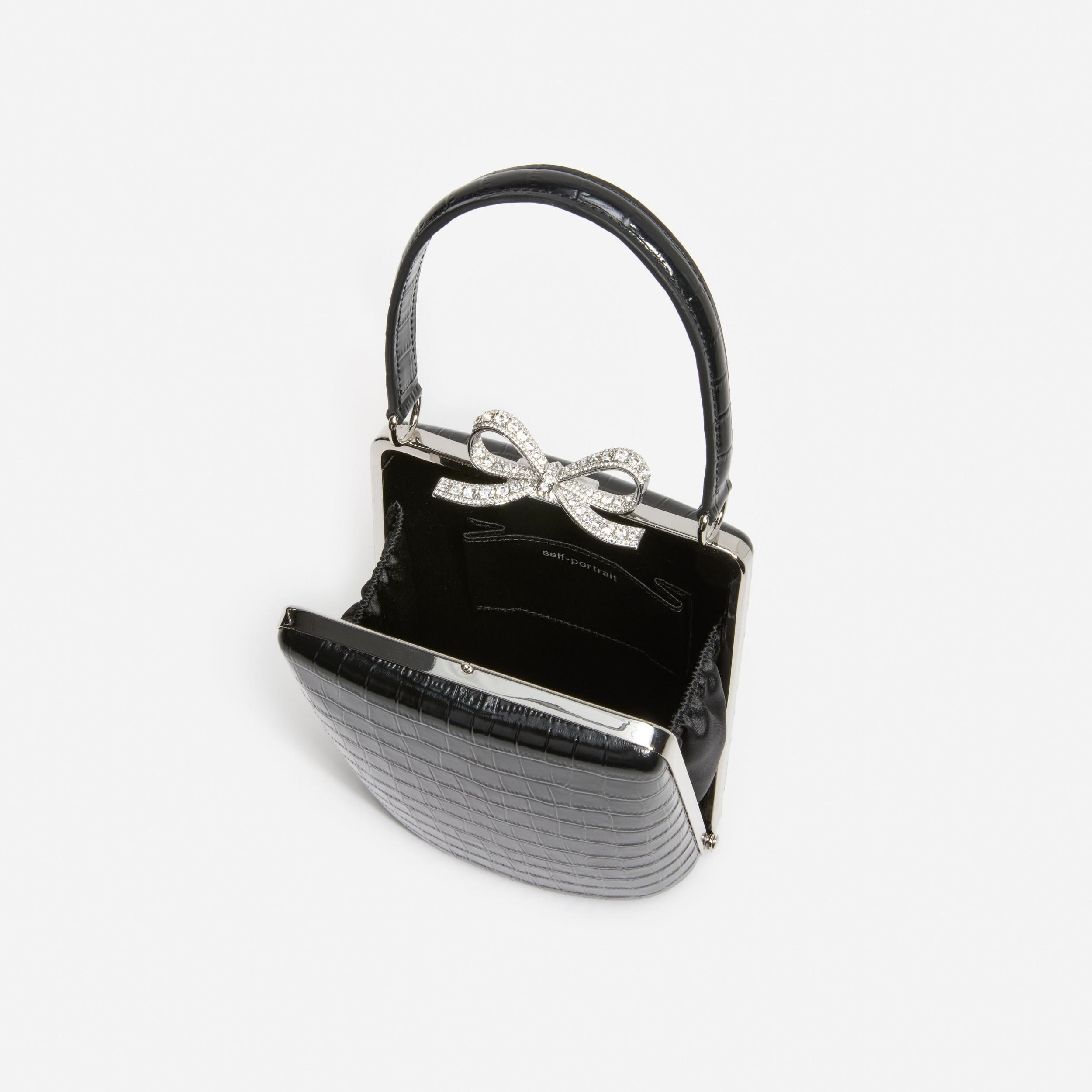 Black Croc Mini Bag Product Image