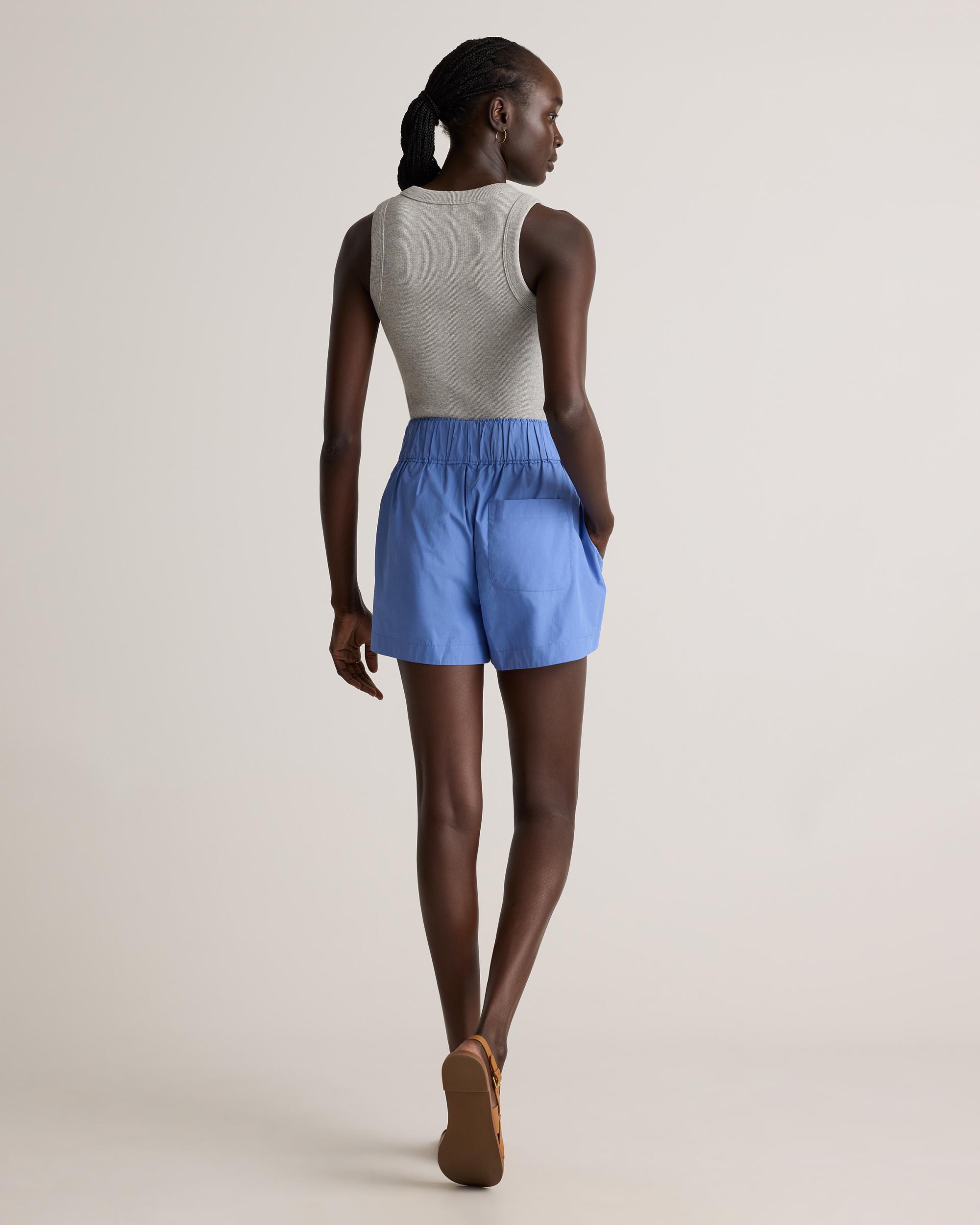 Quince | Women's Poplin Pull-On Shorts Size XL, Organic Cotton Product Image