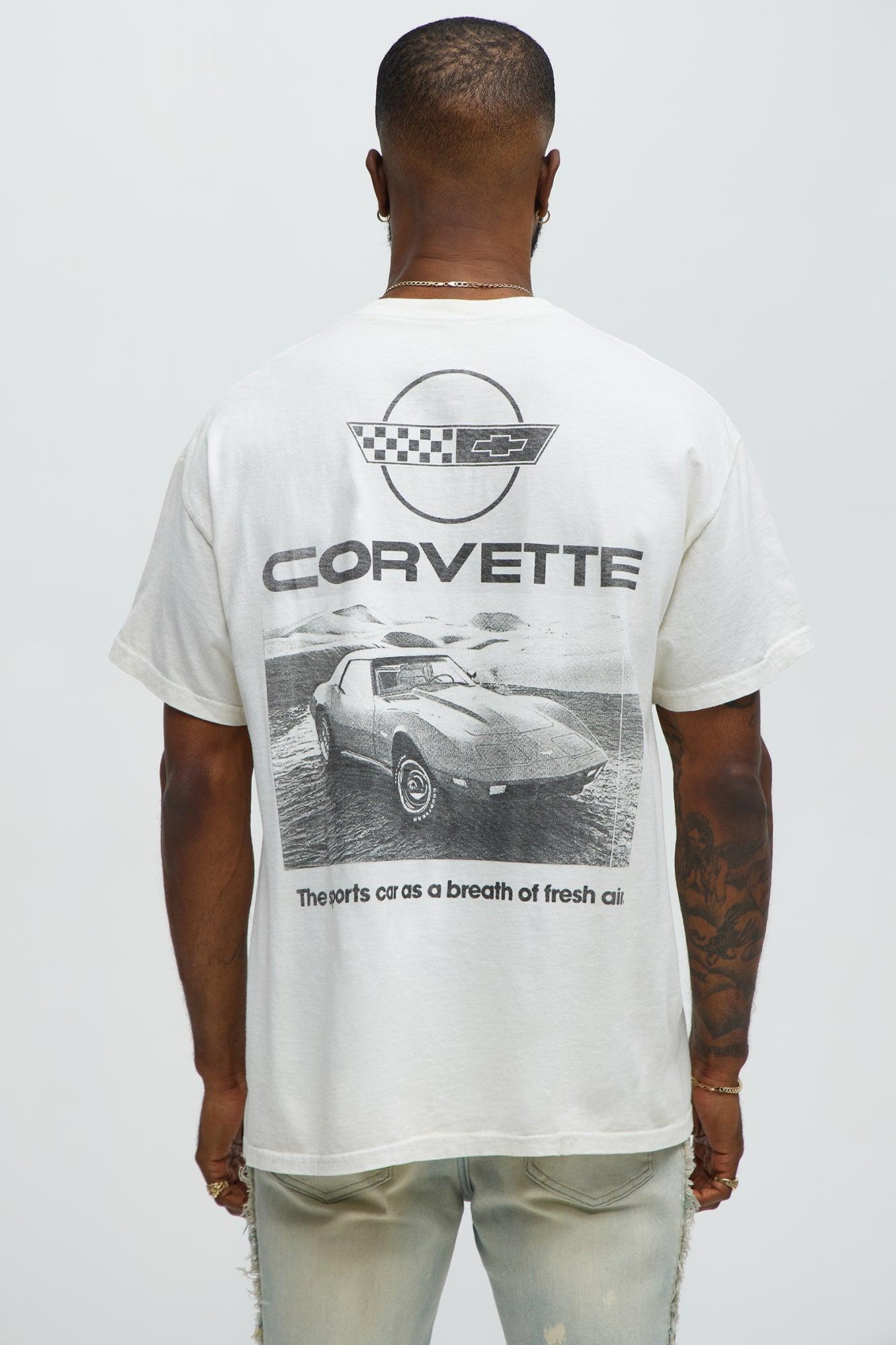 Chevy Corvette Stingray Short Sleeve Tee - Off White Male Product Image