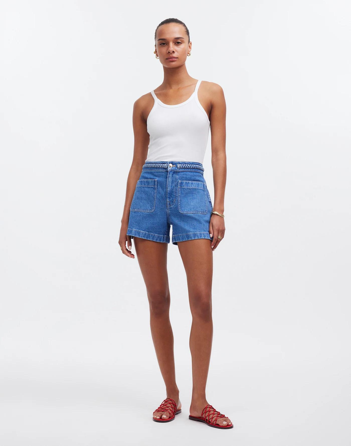 Madewell x Lisa Says Gah! The Denim Emmett Short: Patch Pocket Edition Product Image