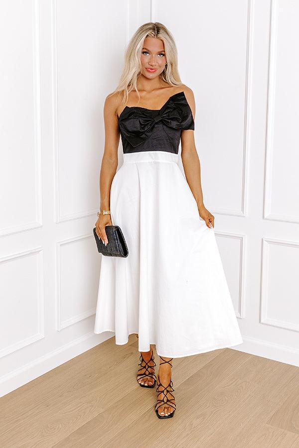 Prosecco Perfection Strapless Midi Dress Product Image