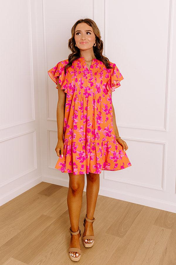 Island Glow Floral Mini Dress Product Image