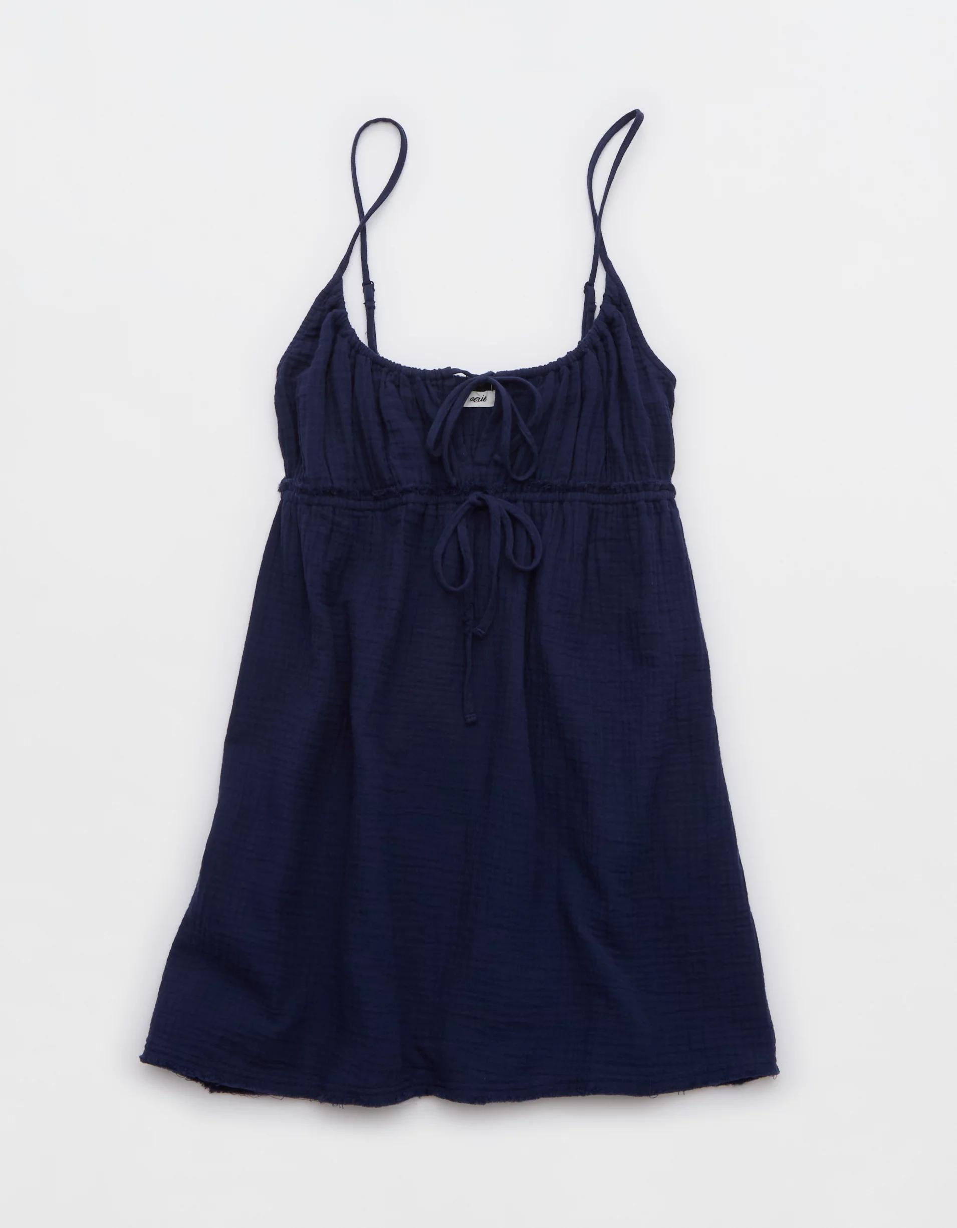 Aerie Tie Front Coverup Dress Product Image